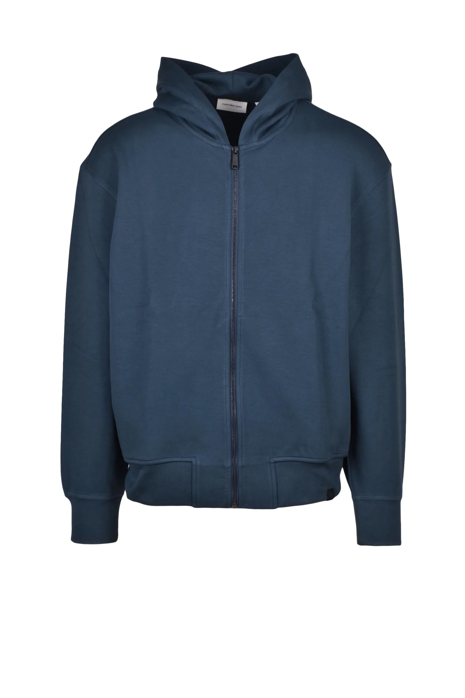Felpa con Zip Blu