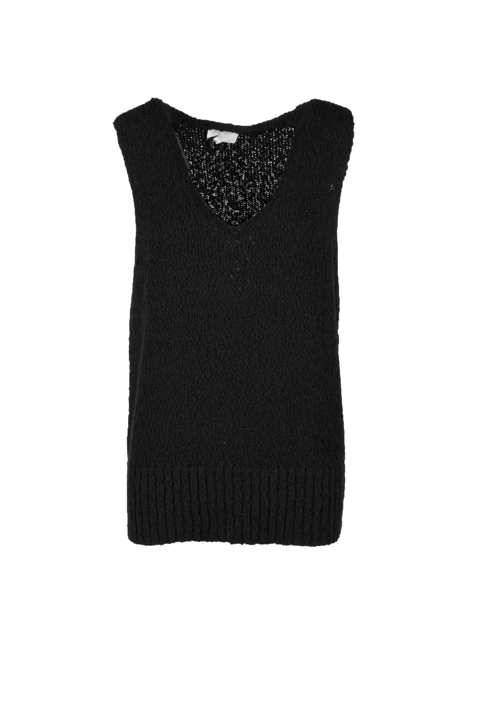 Gilet in Tricot Nero