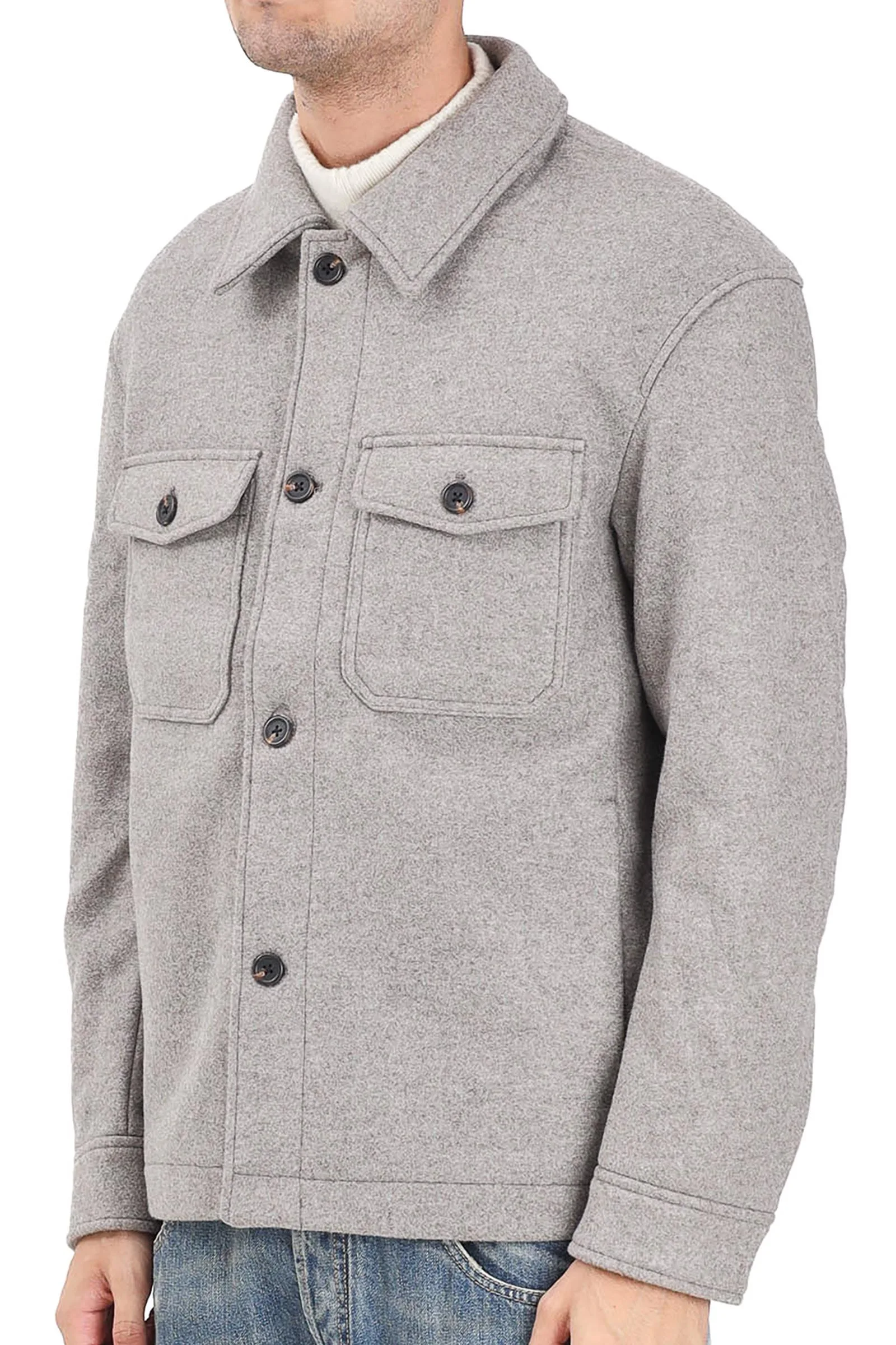 Giaccone in Panno Grigio