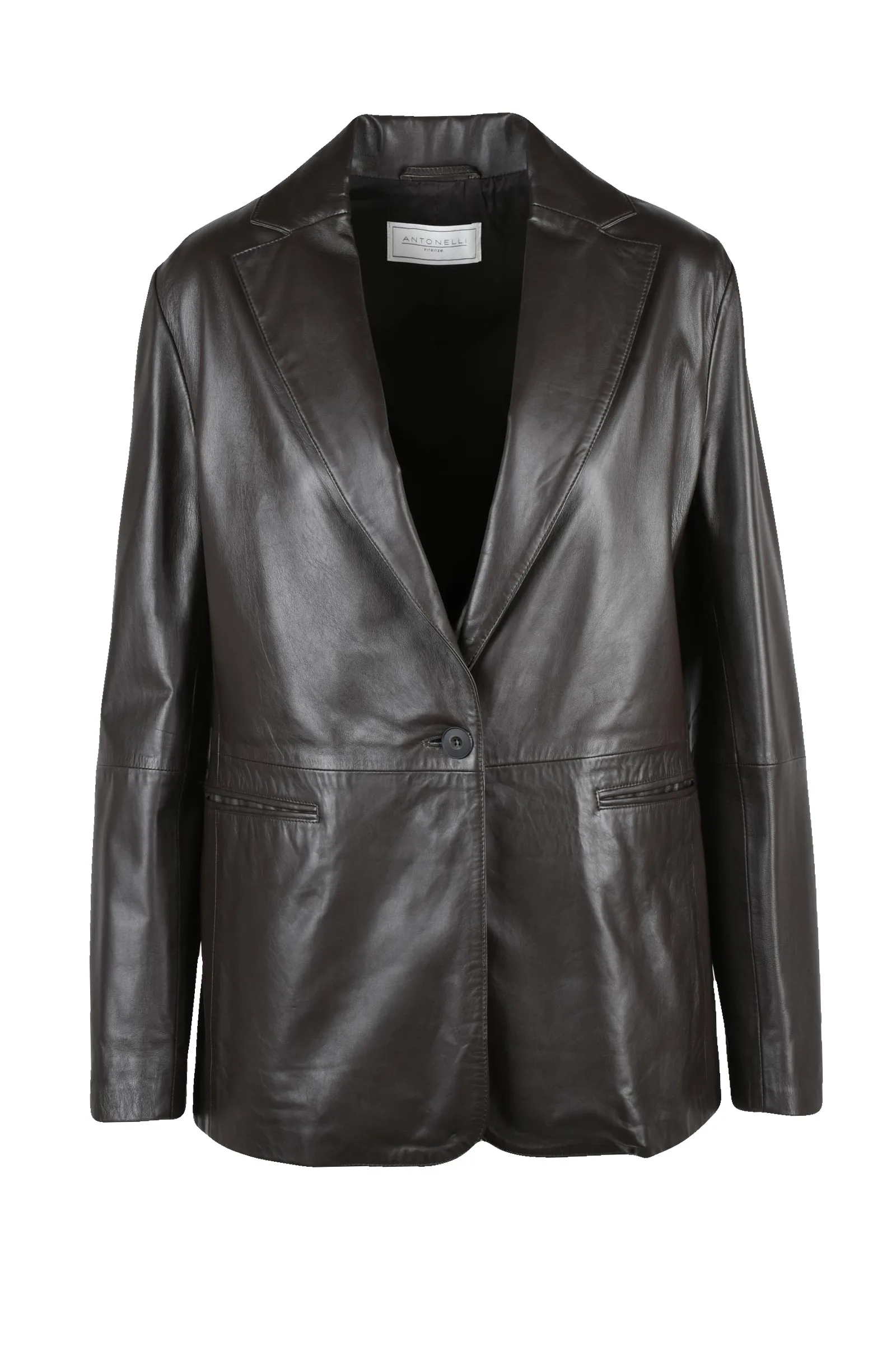Giacca in pelle Marrone