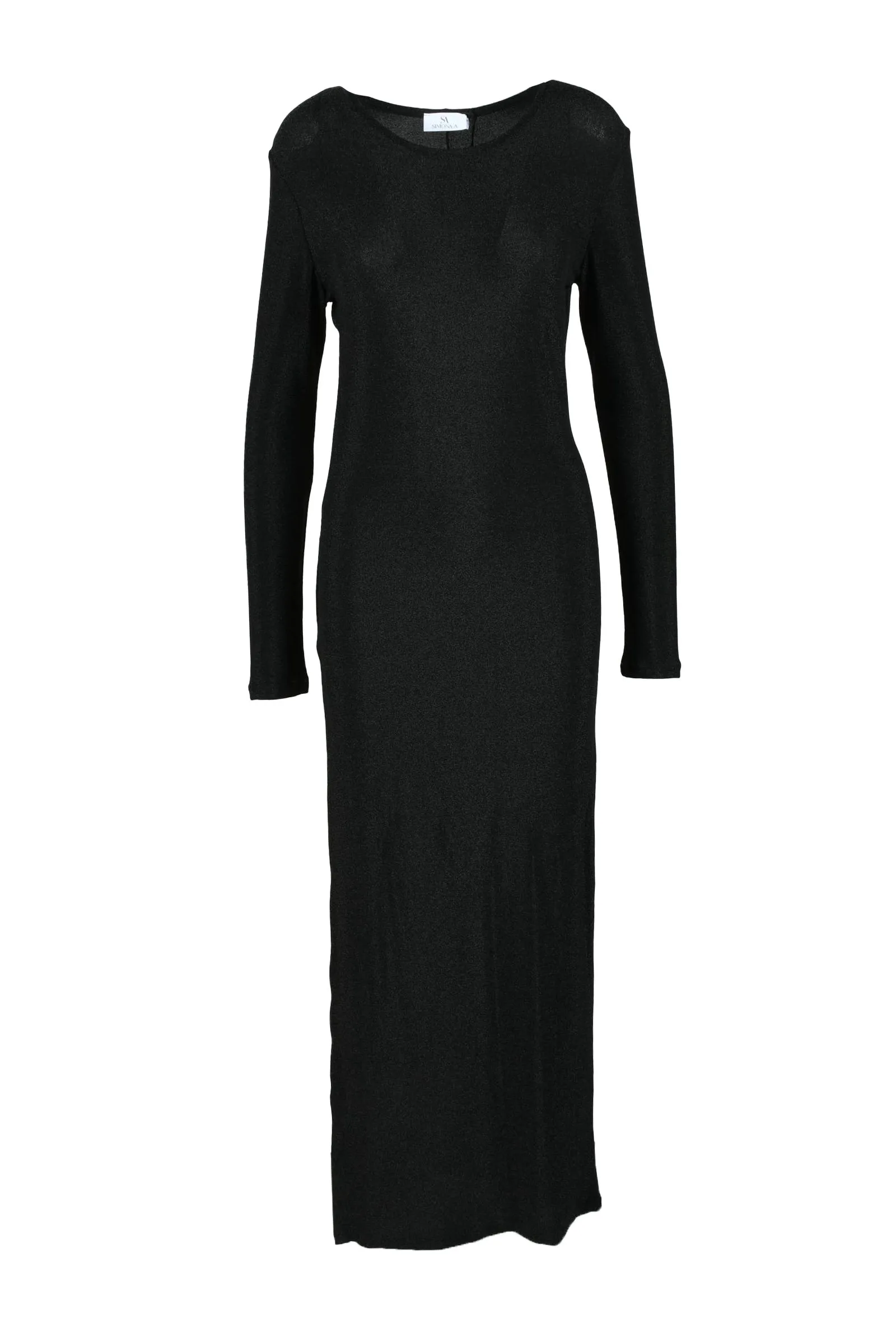 Abito Lungo Lurex Nero