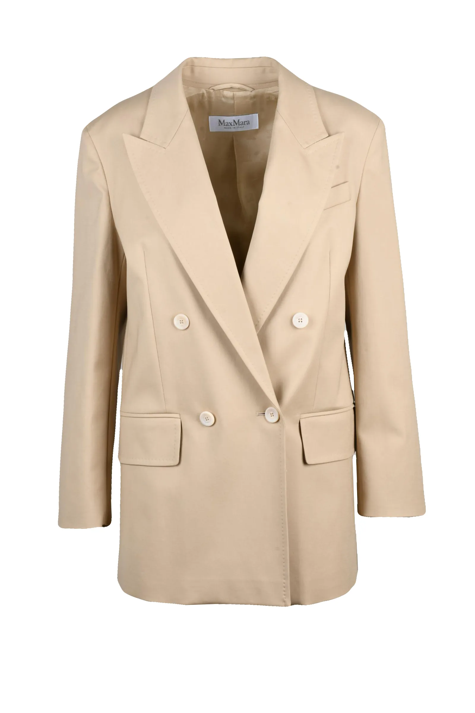 Giacca Doppiopetto Beige