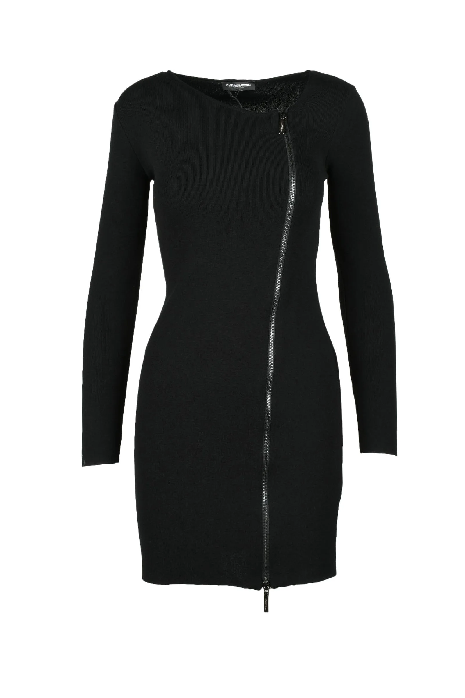 Costume National Abito in Maglia Nero