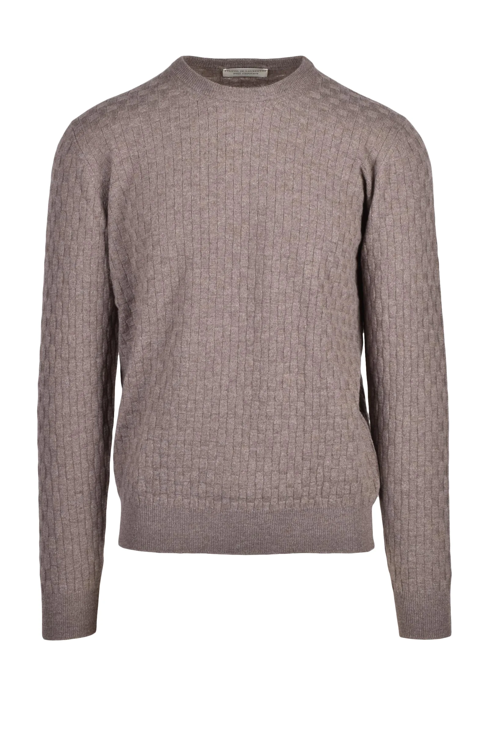 Pullover Girocollo Beige