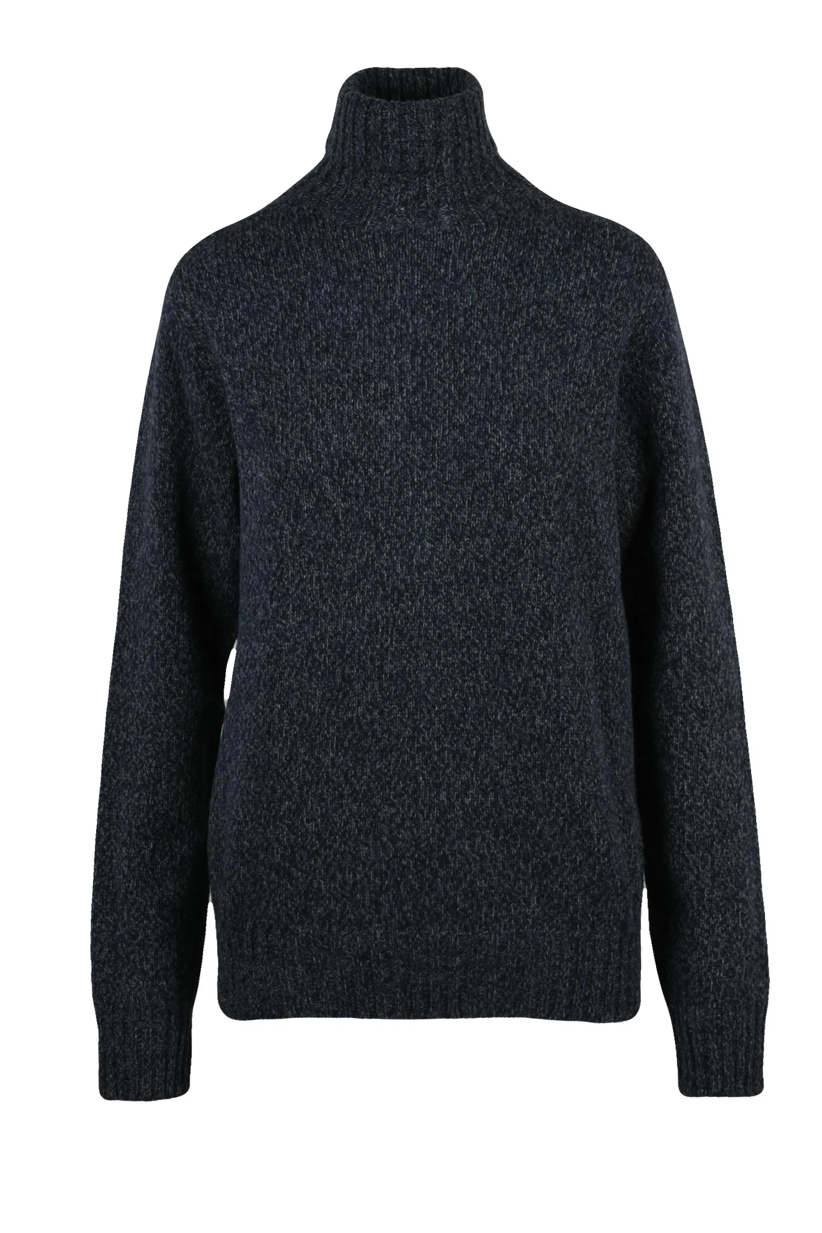 Maglione Collo Alto Blu