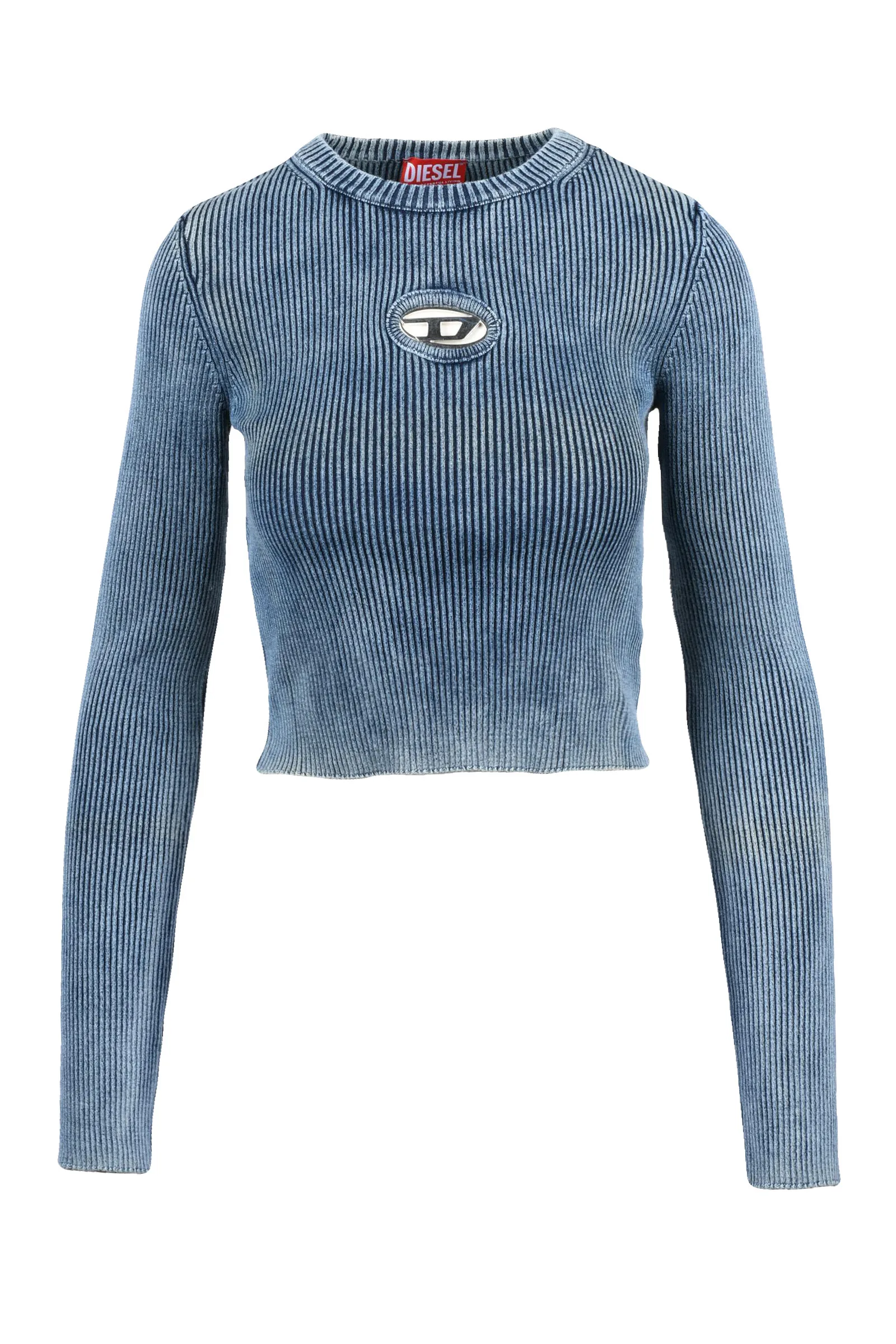 Top Cannettato Blu