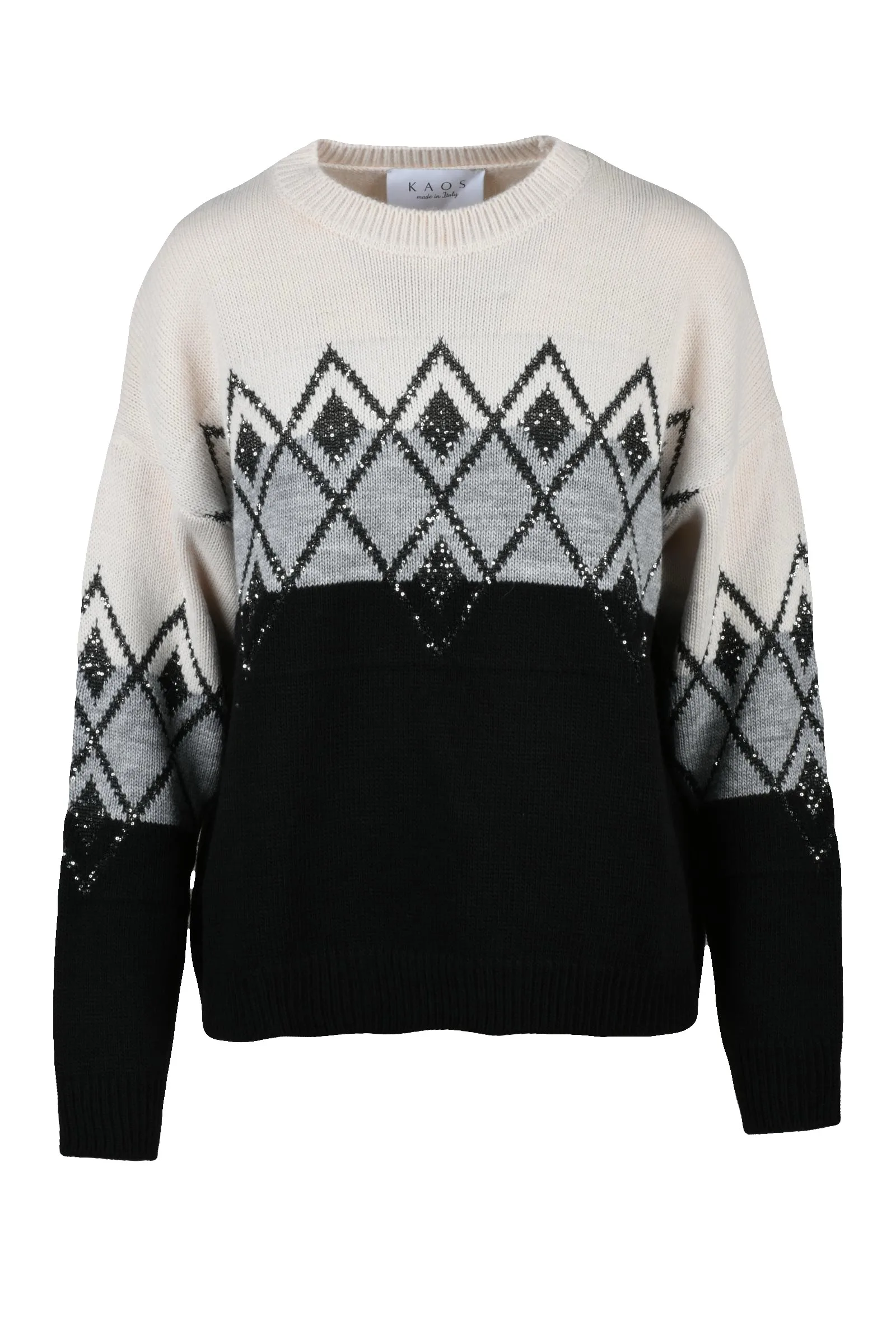 Biały sweter