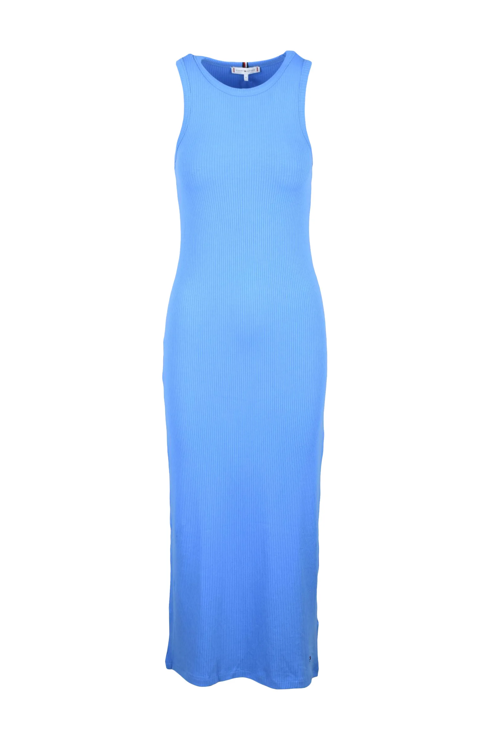 Abito Lungo Cannettato Azzurro