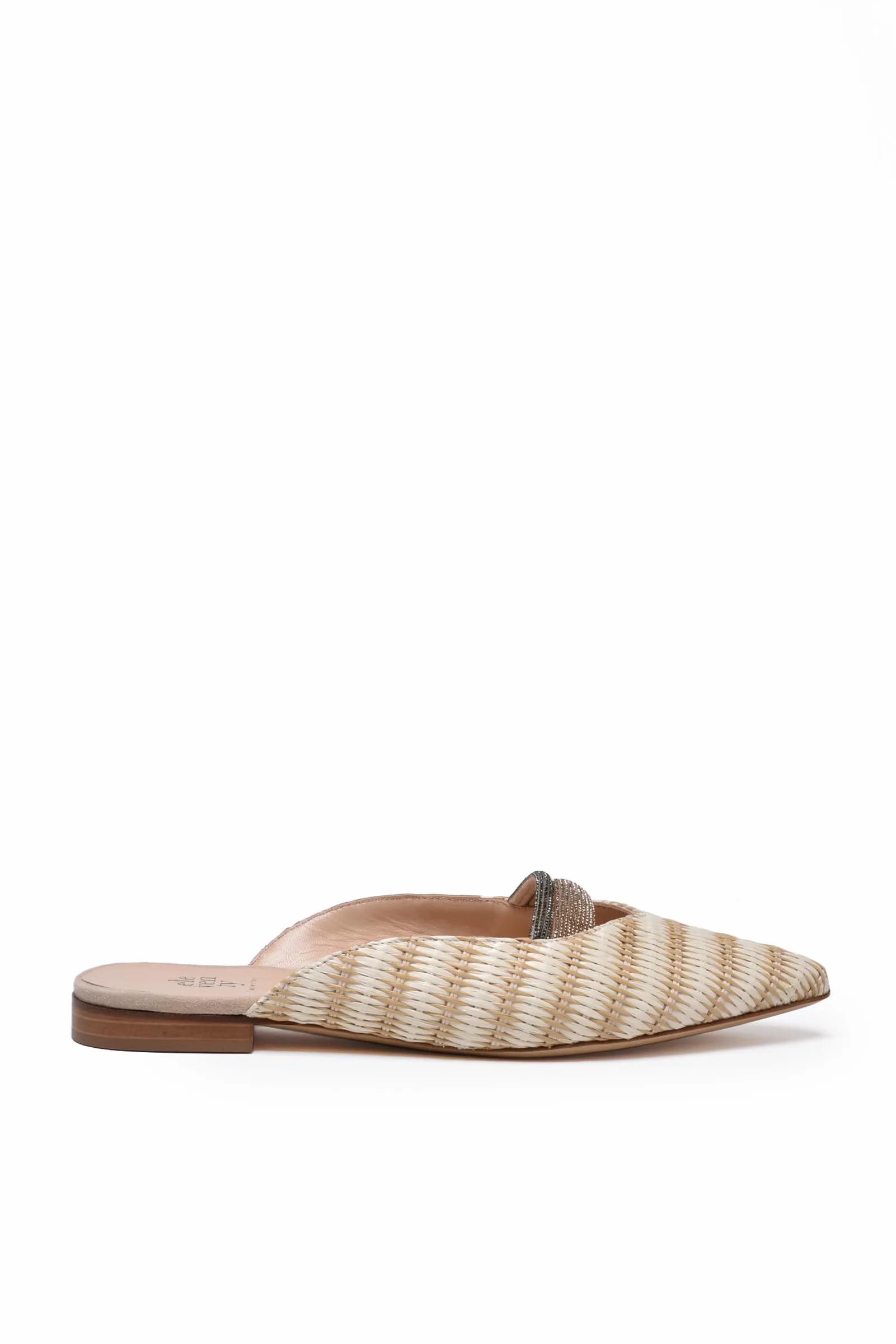 Sabot in Rafia Beige