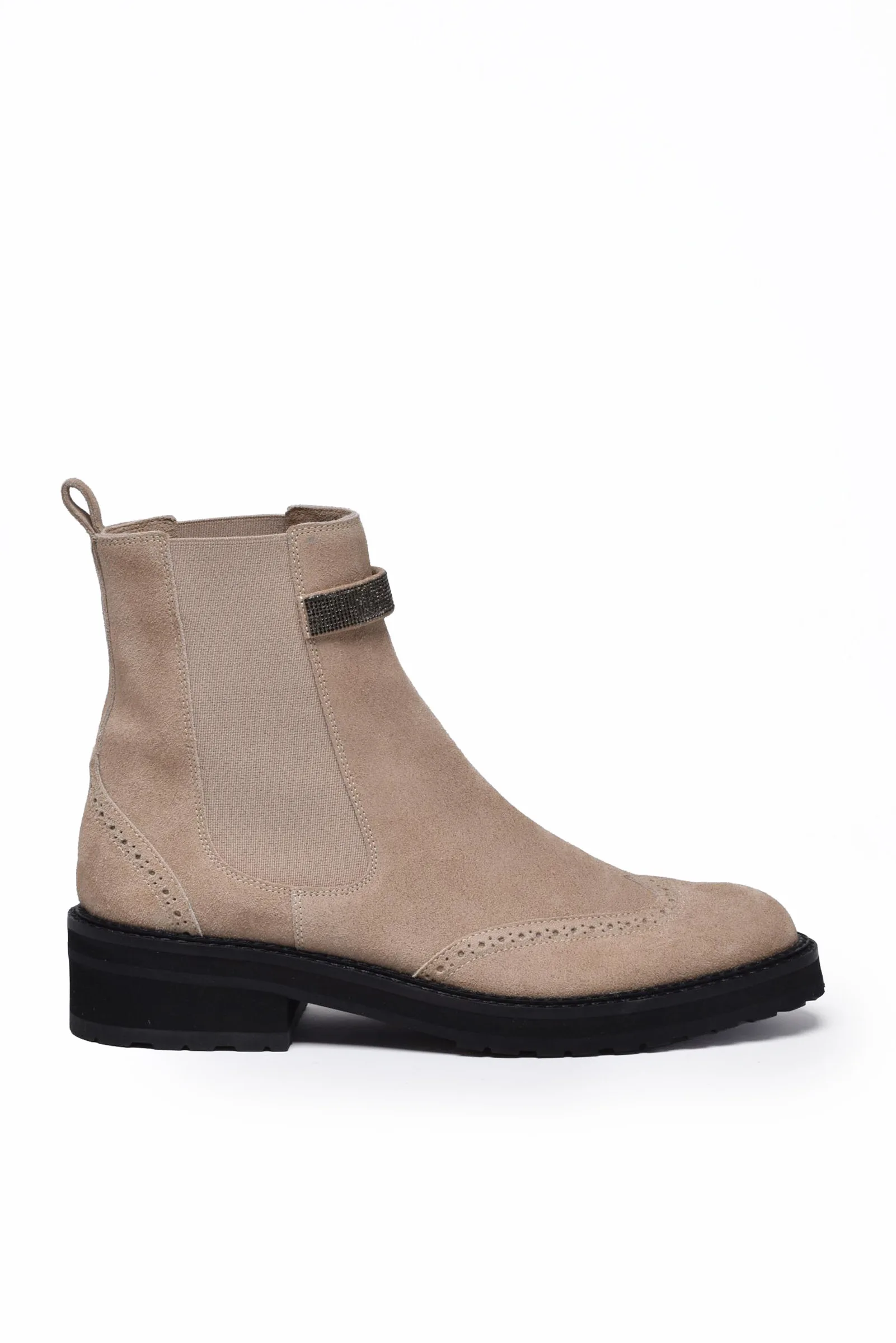 Stivaletto in Suede Beige