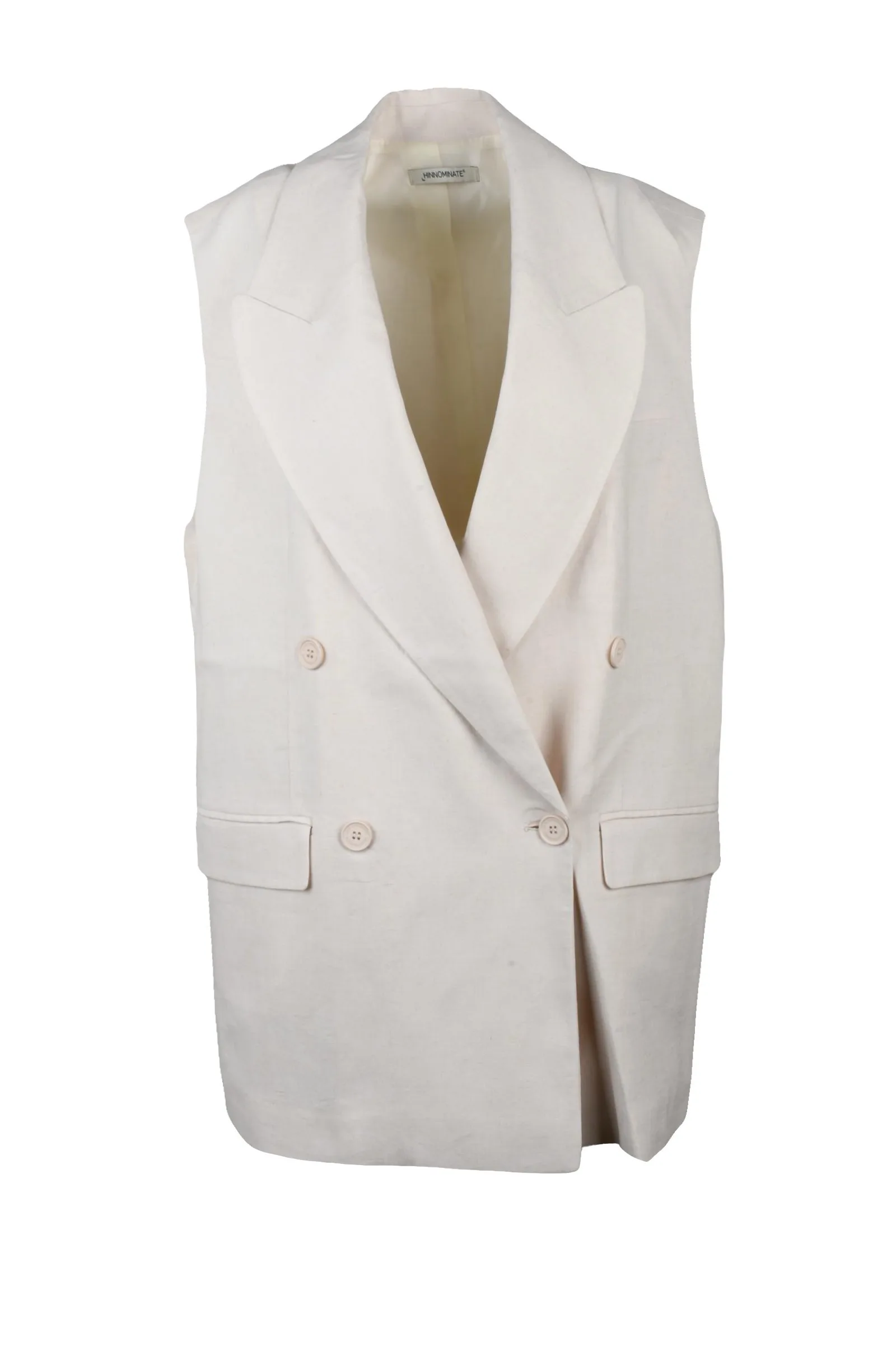 Gilet Doppiopetto Beige
