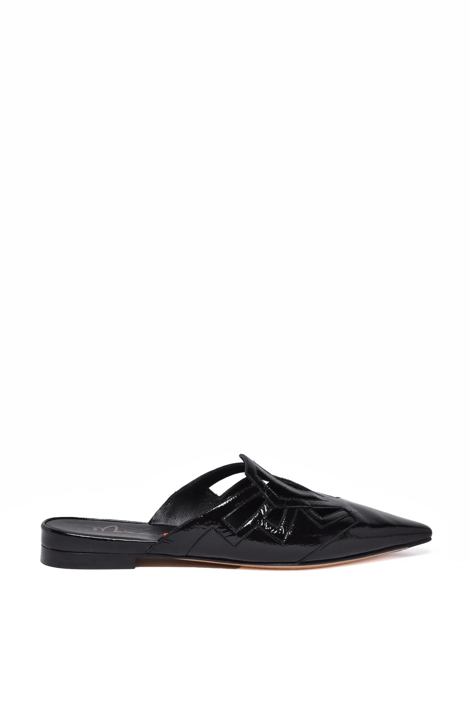 Mules in Vernice Nero