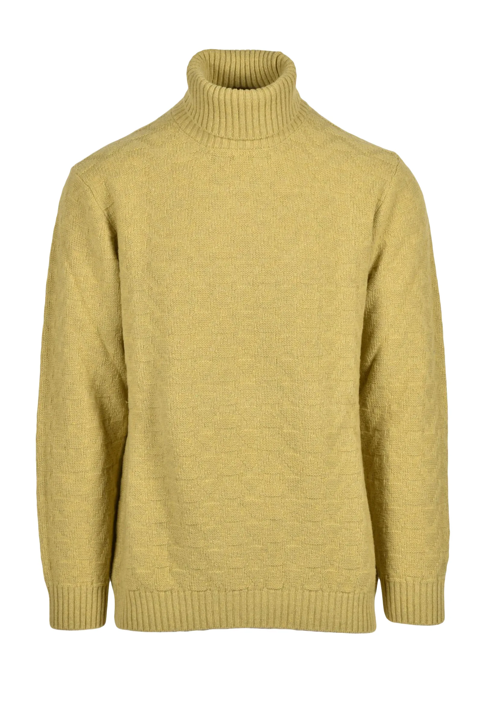Cashmere Company Maglione Collo Alto Giallo