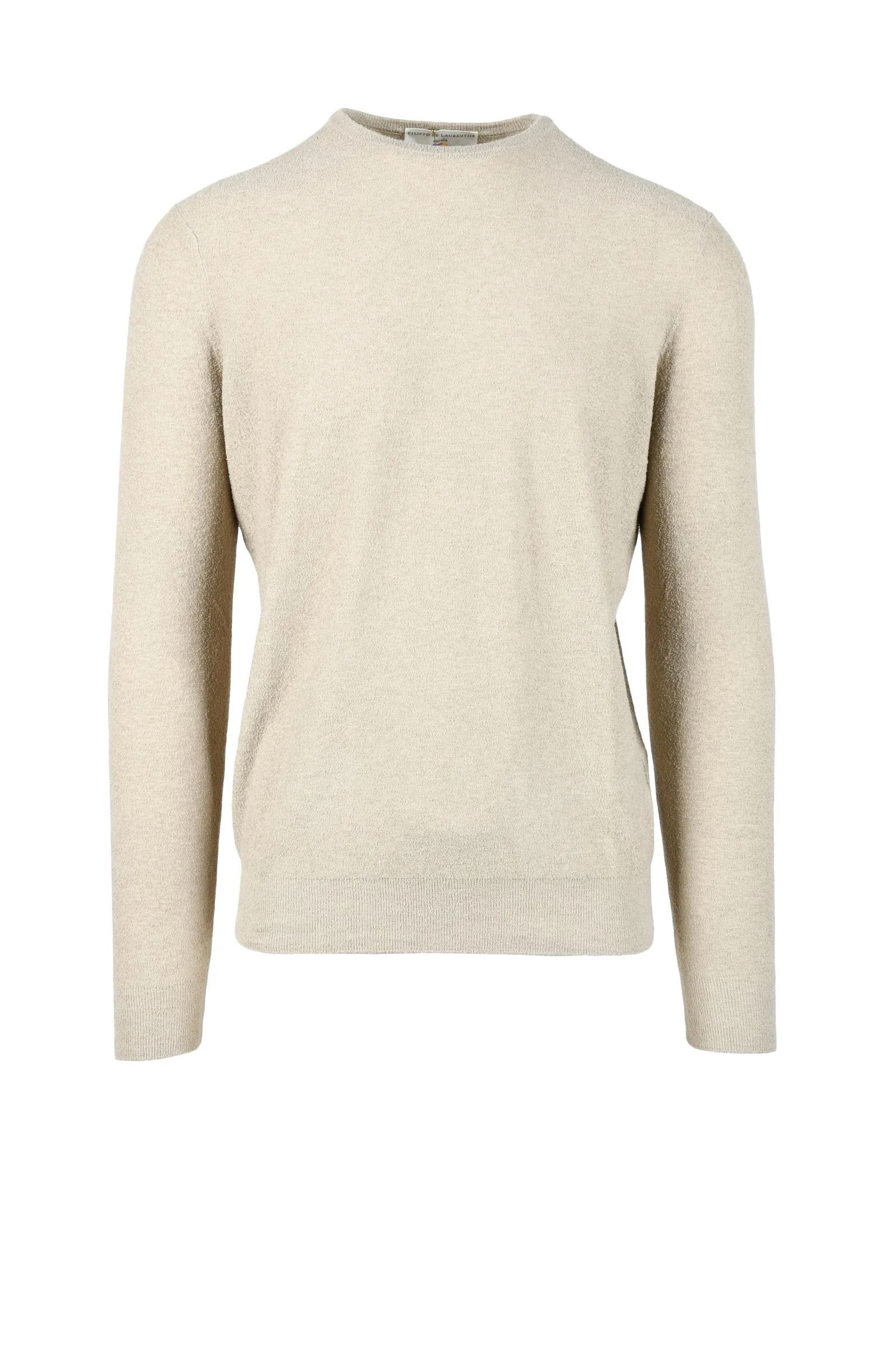 Maglioncino Effetto Spugna Beige