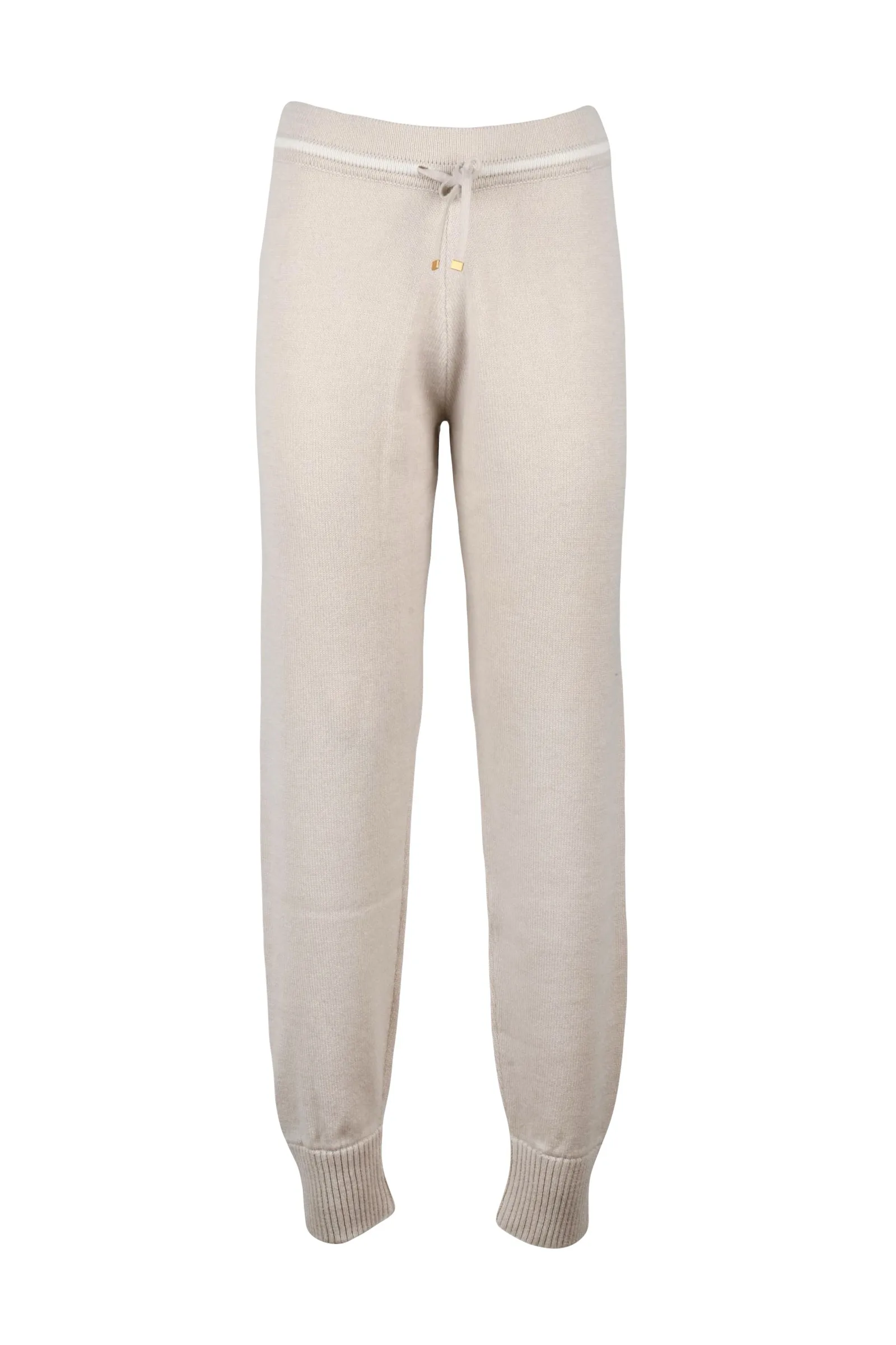 Pantalone in Maglia Beige