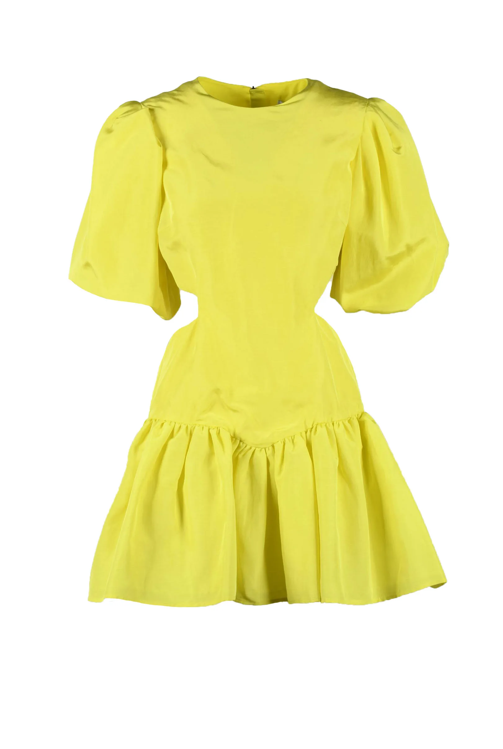Abito Corto a Palloncino Giallo