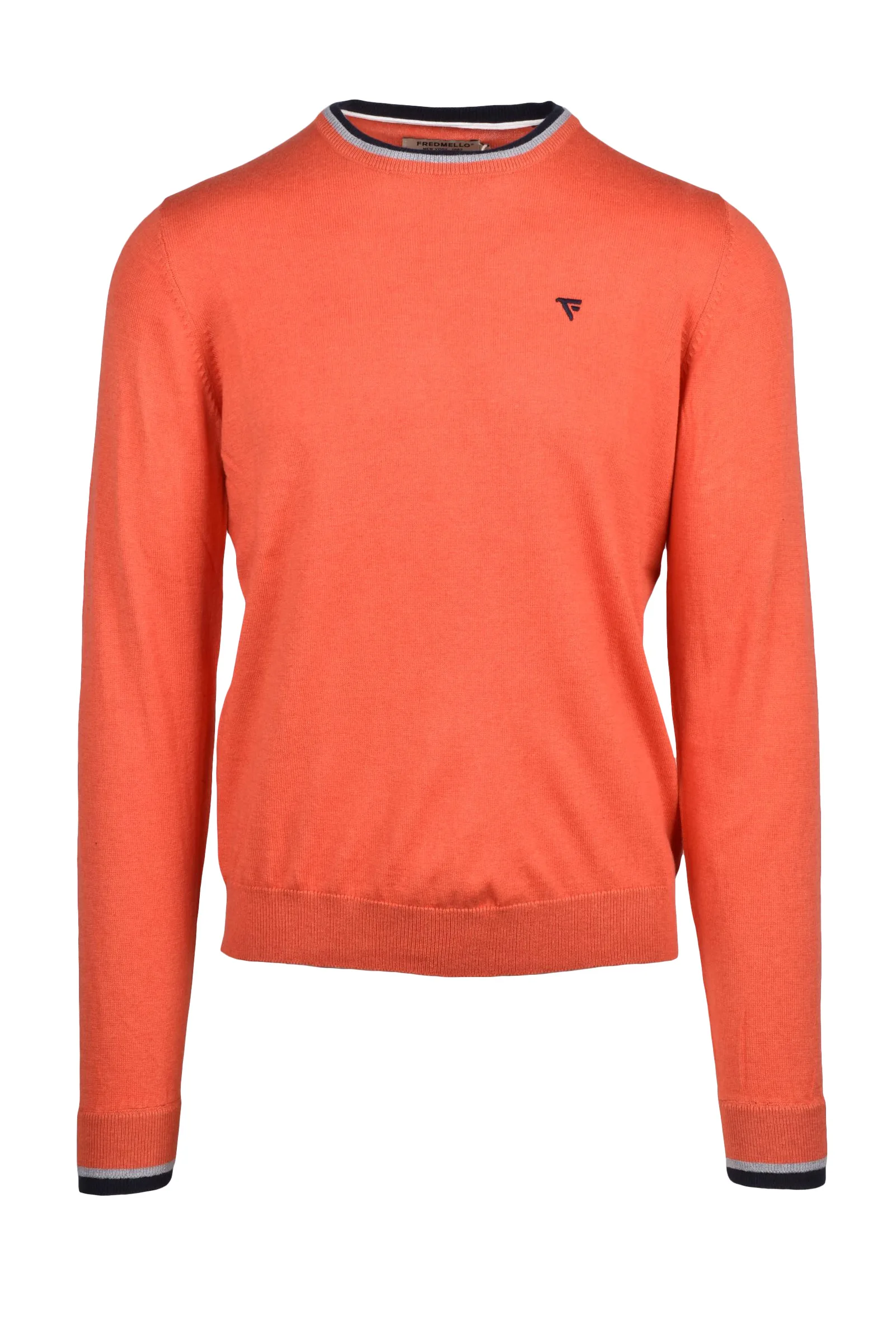 Maglia Pullover Girocollo Arancione