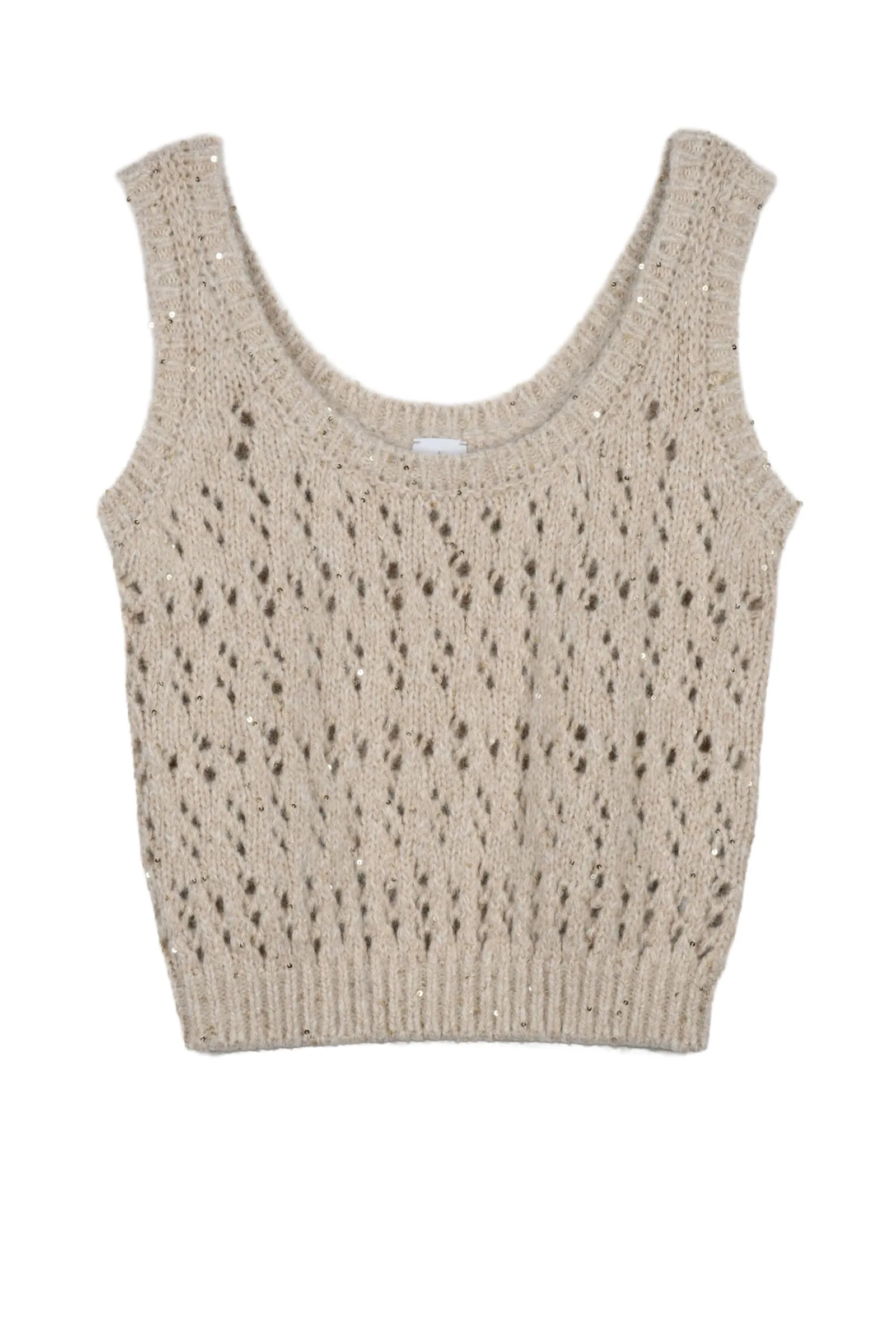 Top Traforato Beige