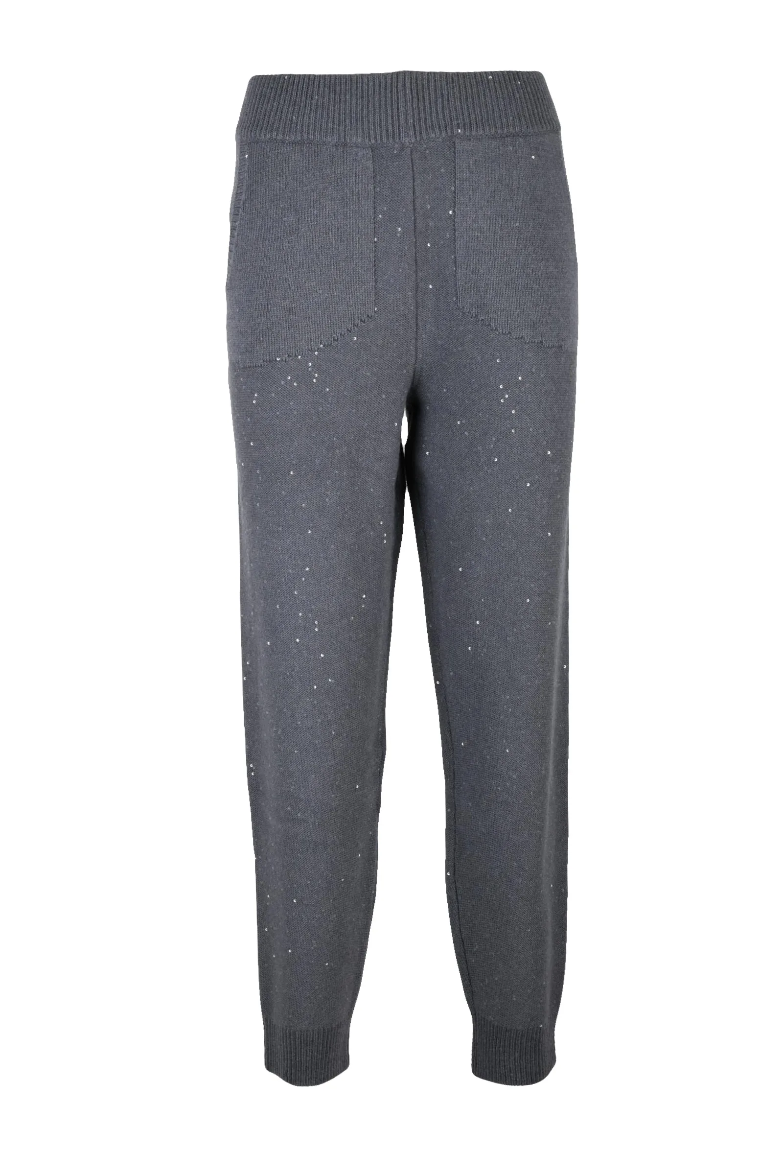 Pantalone Tuta in Maglia Grigio