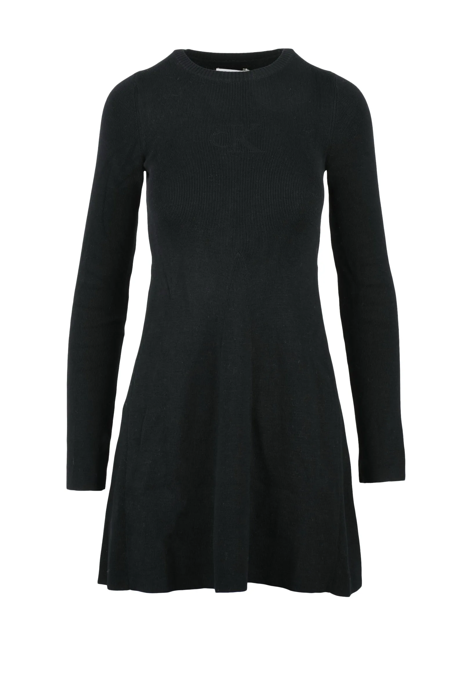 Abito in Maglia Svasato Nero
