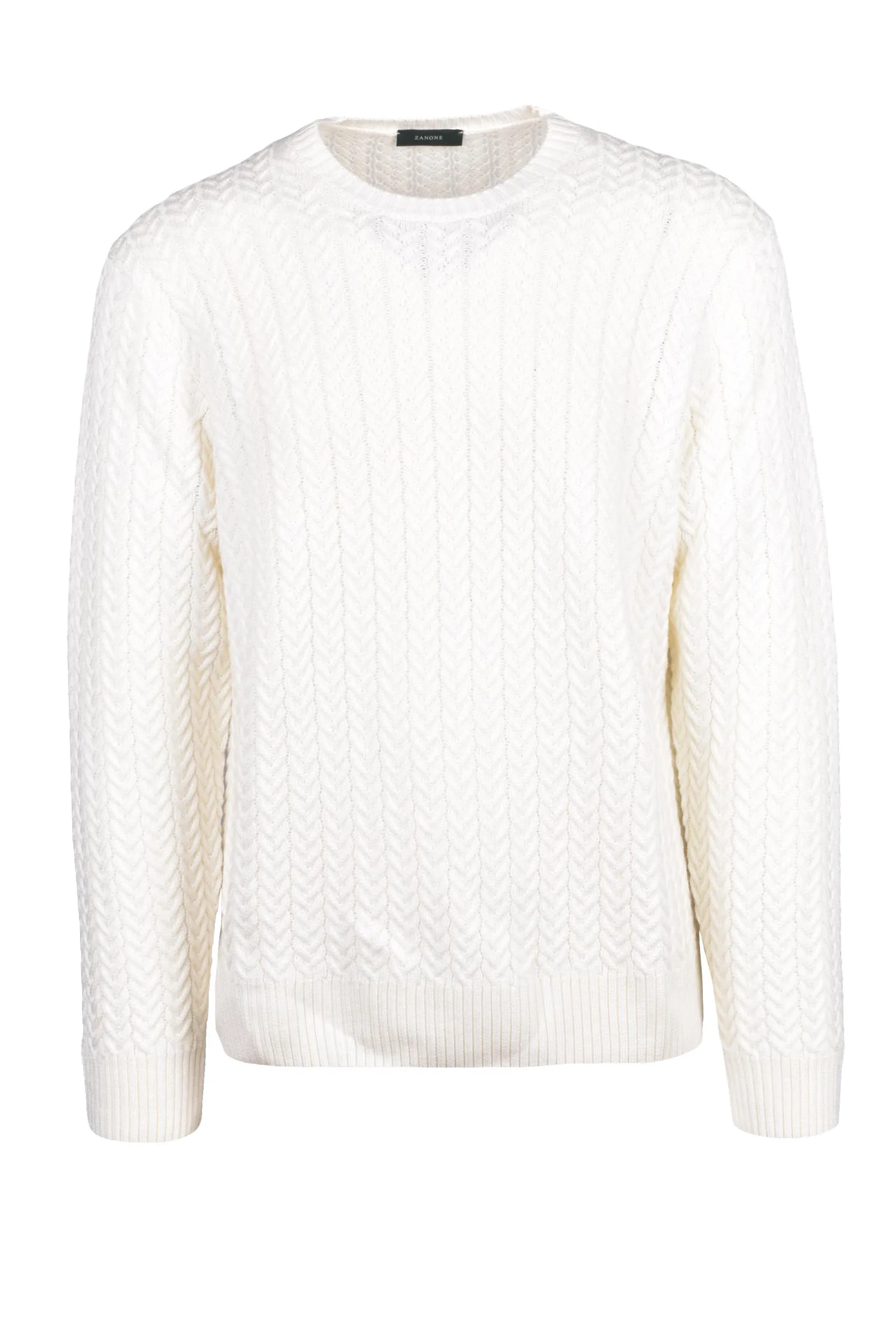 Maglione Girocollo Bianco