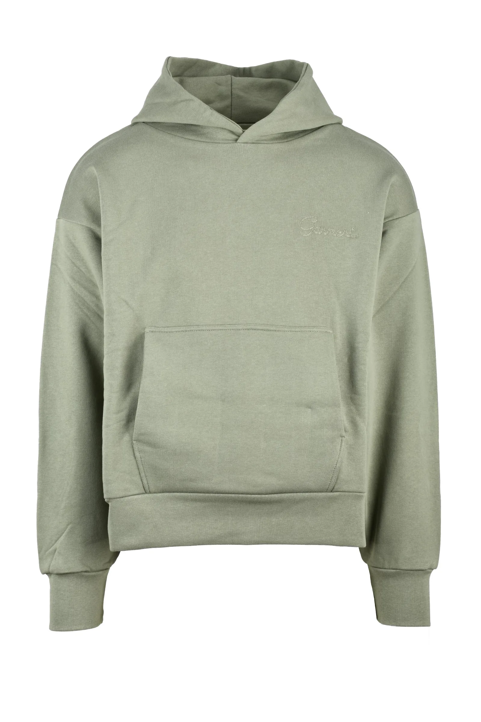 Felpa con Cappuccio Verde