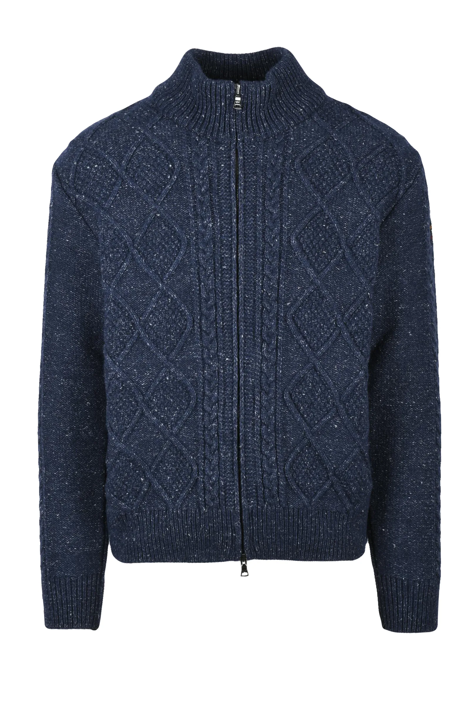 Cardigan con Zip Blu