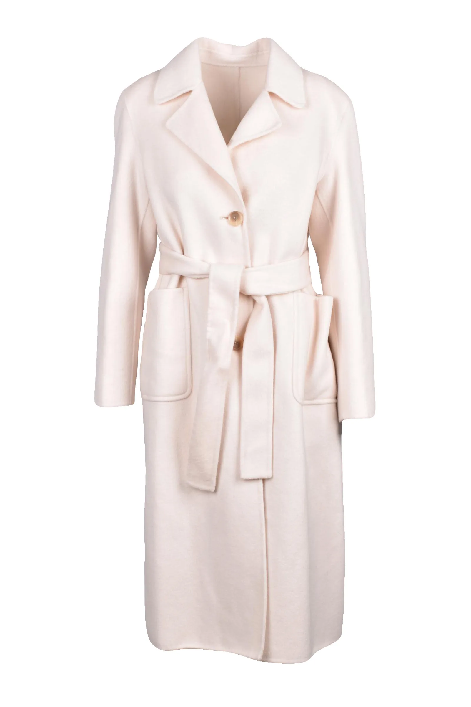Cappotto Lungo Donna Bianco