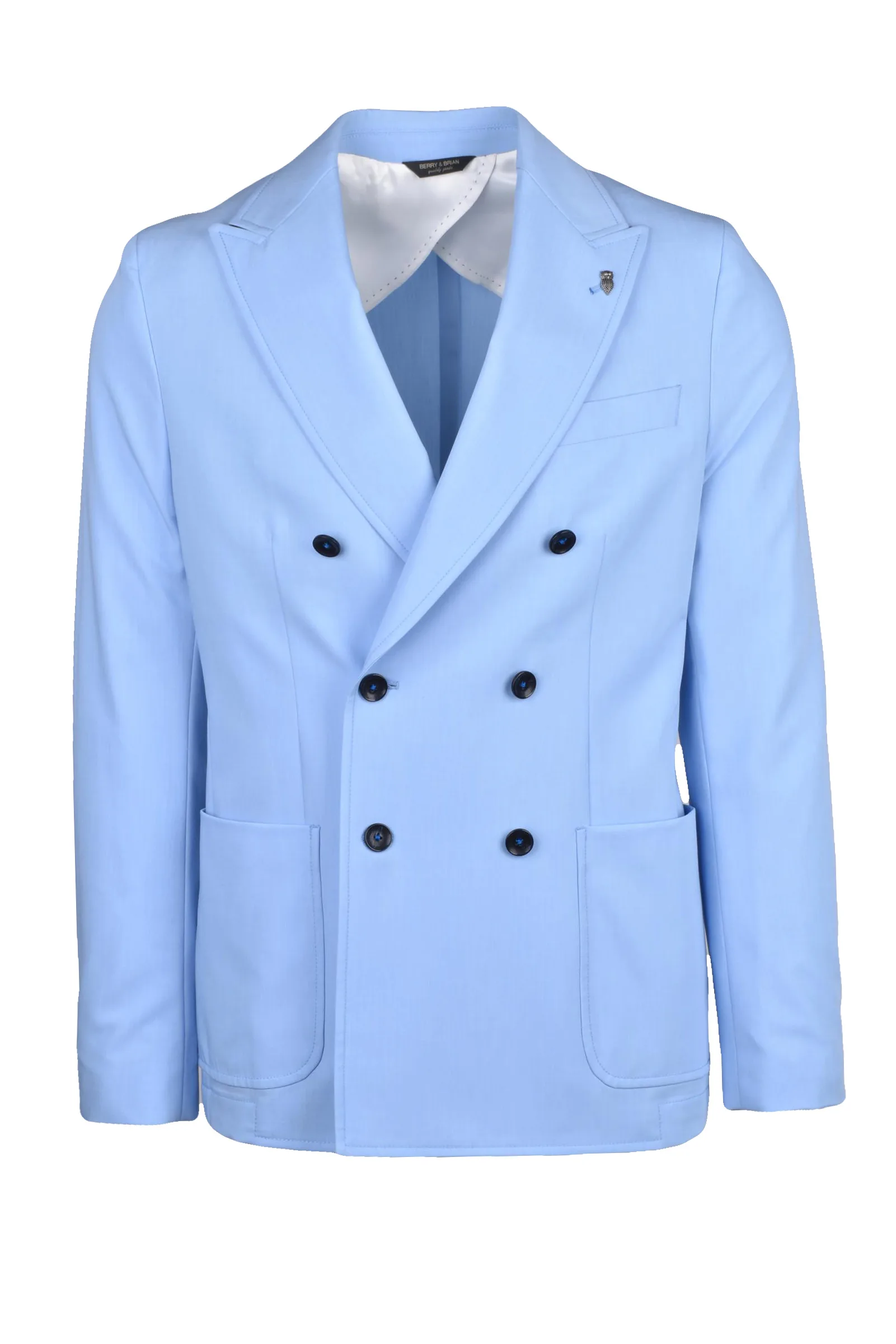 Giacca Doppiopetto Azzurro