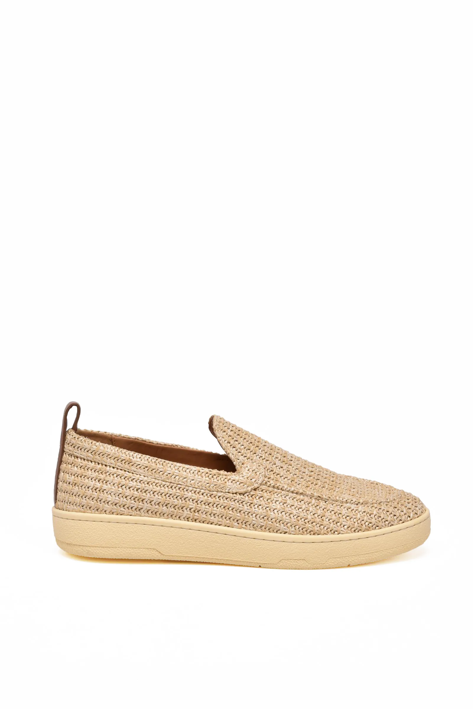 Mocassino in Rafia Beige