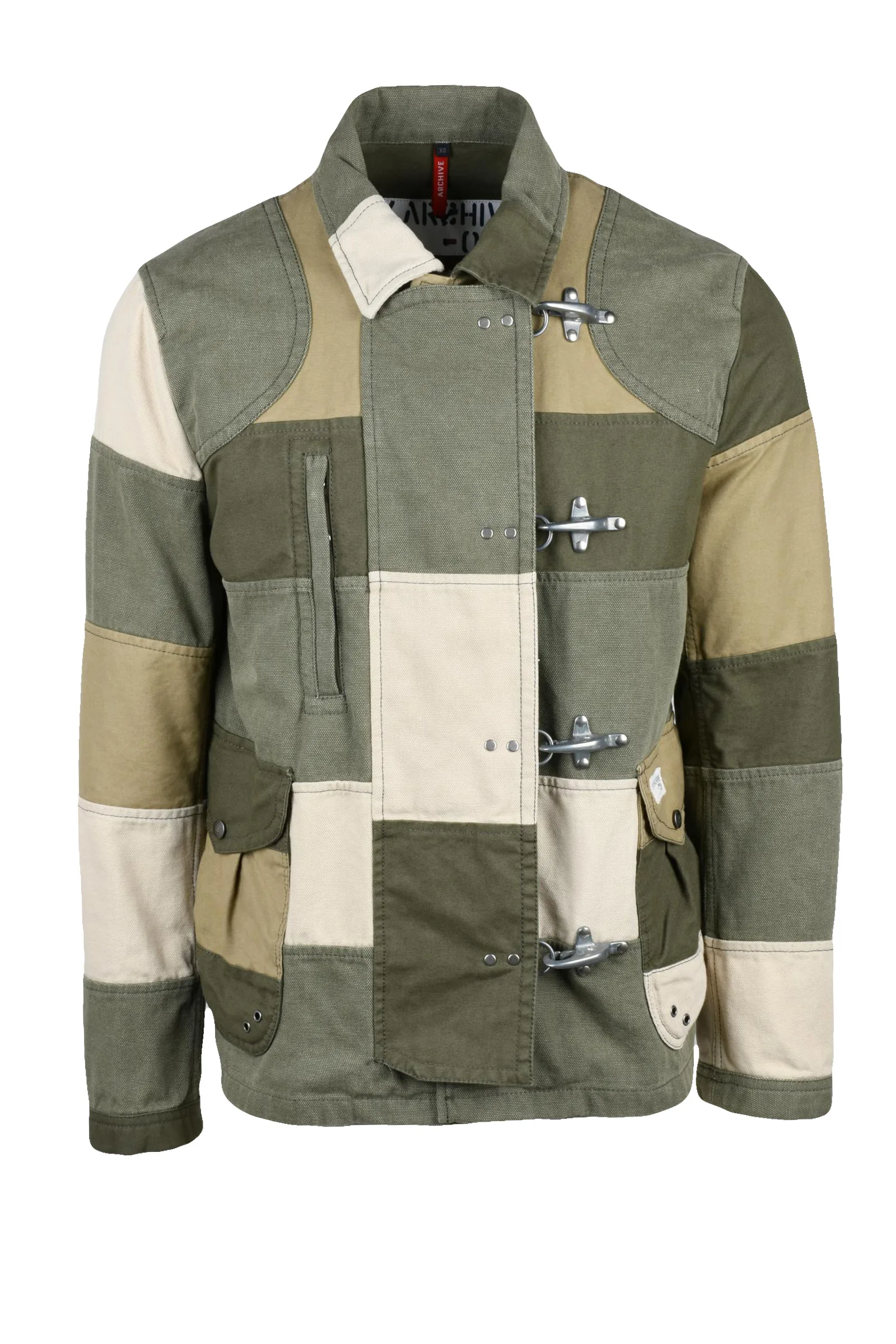 Giaccone Patchwork Verde