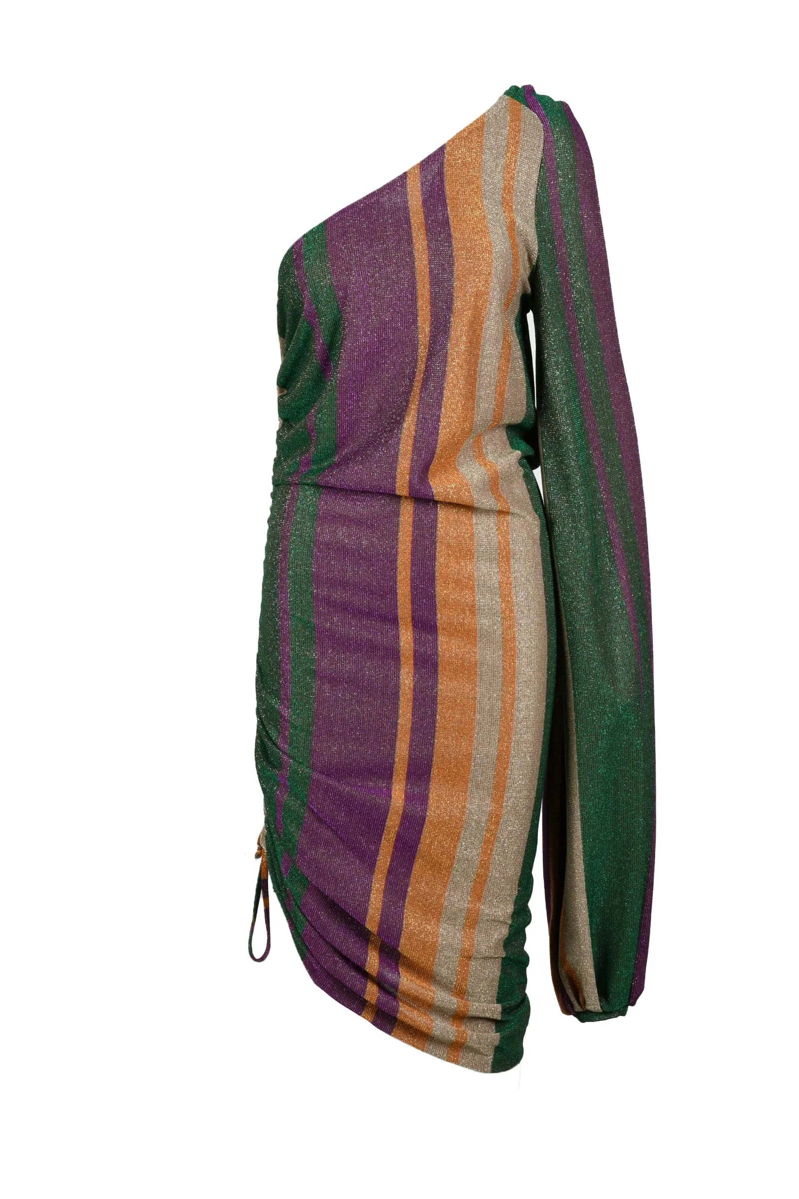 Abito Lungo Monospalla Viola