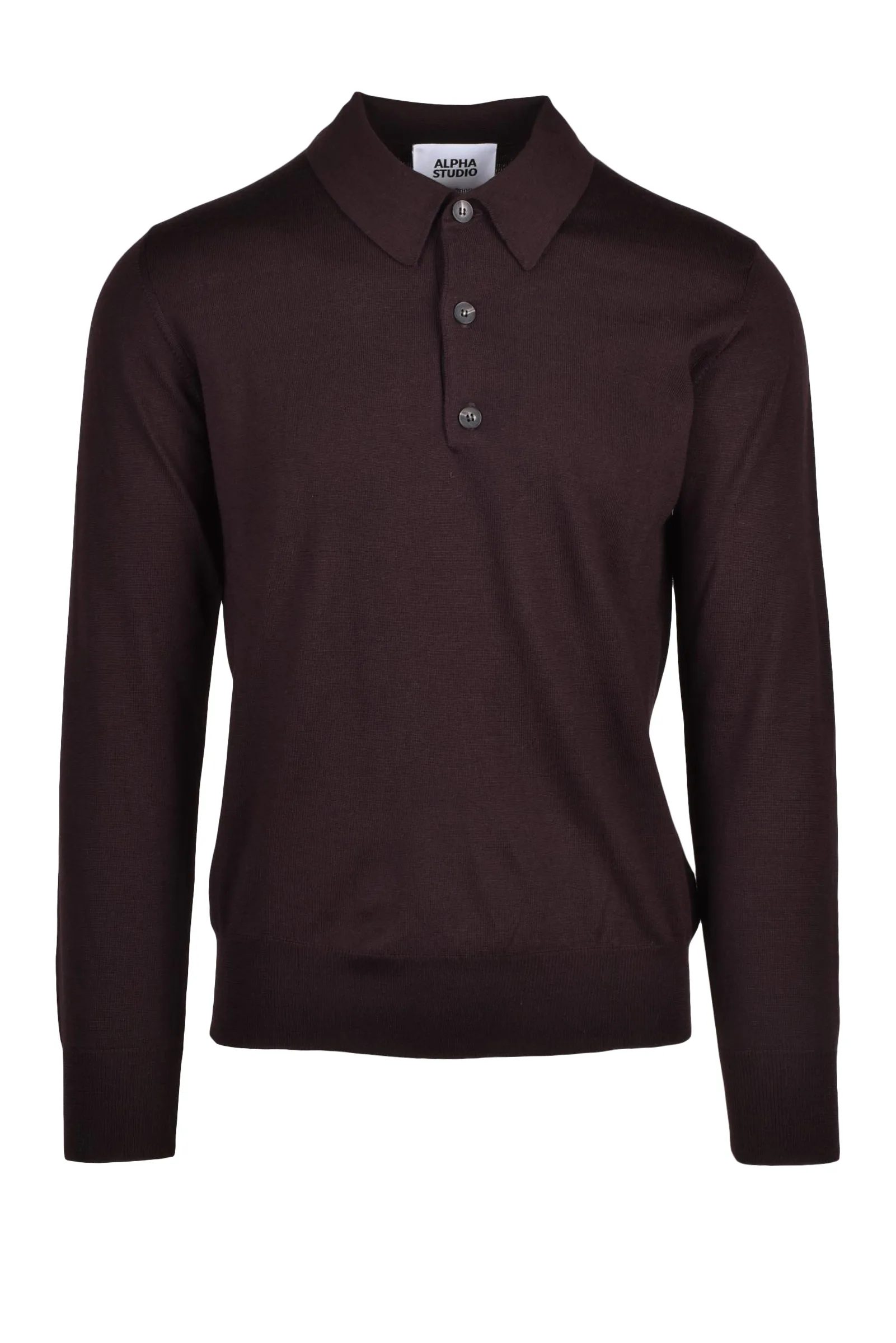 Polo in maglia Marrone
