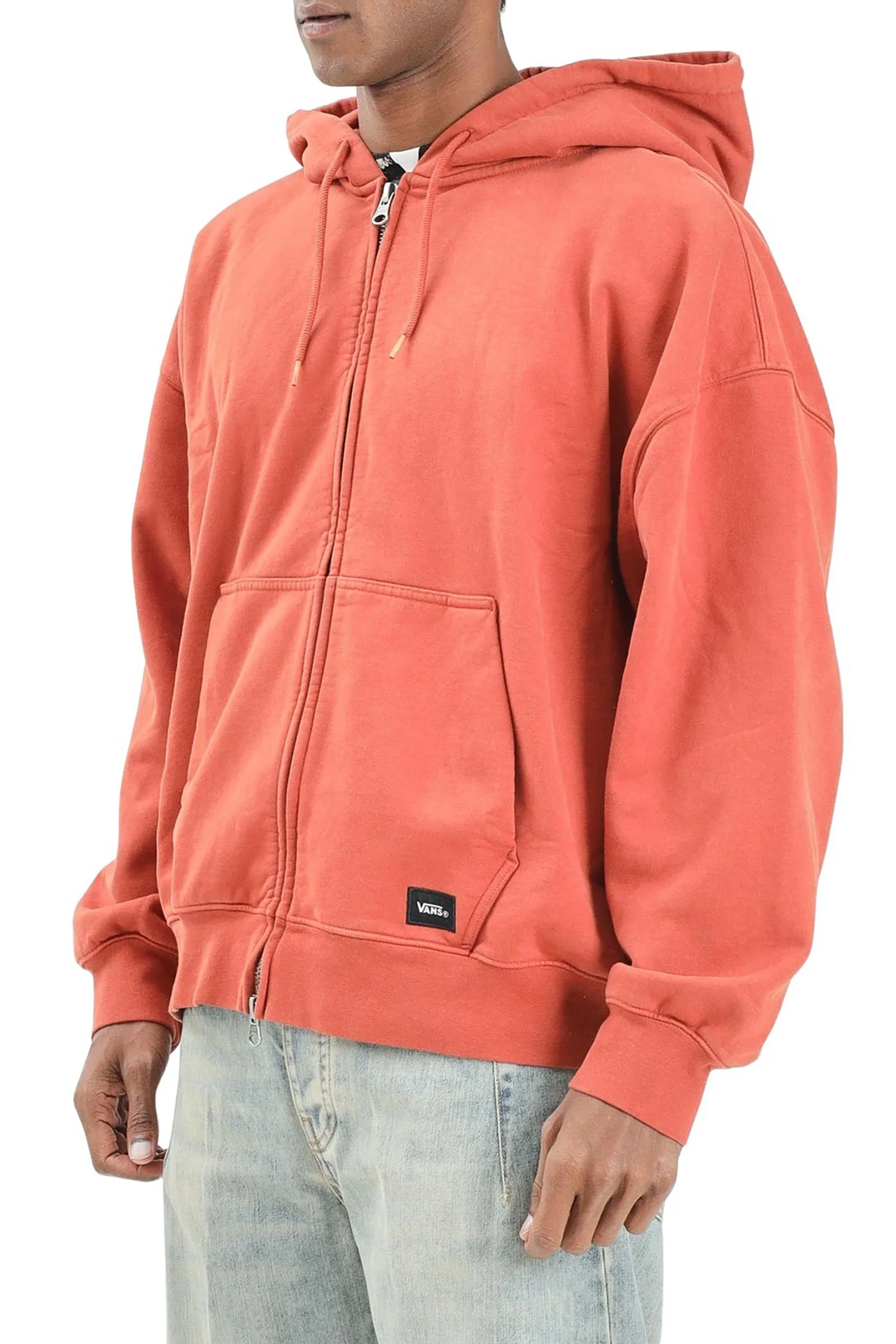 Felpa con Zip Arancione