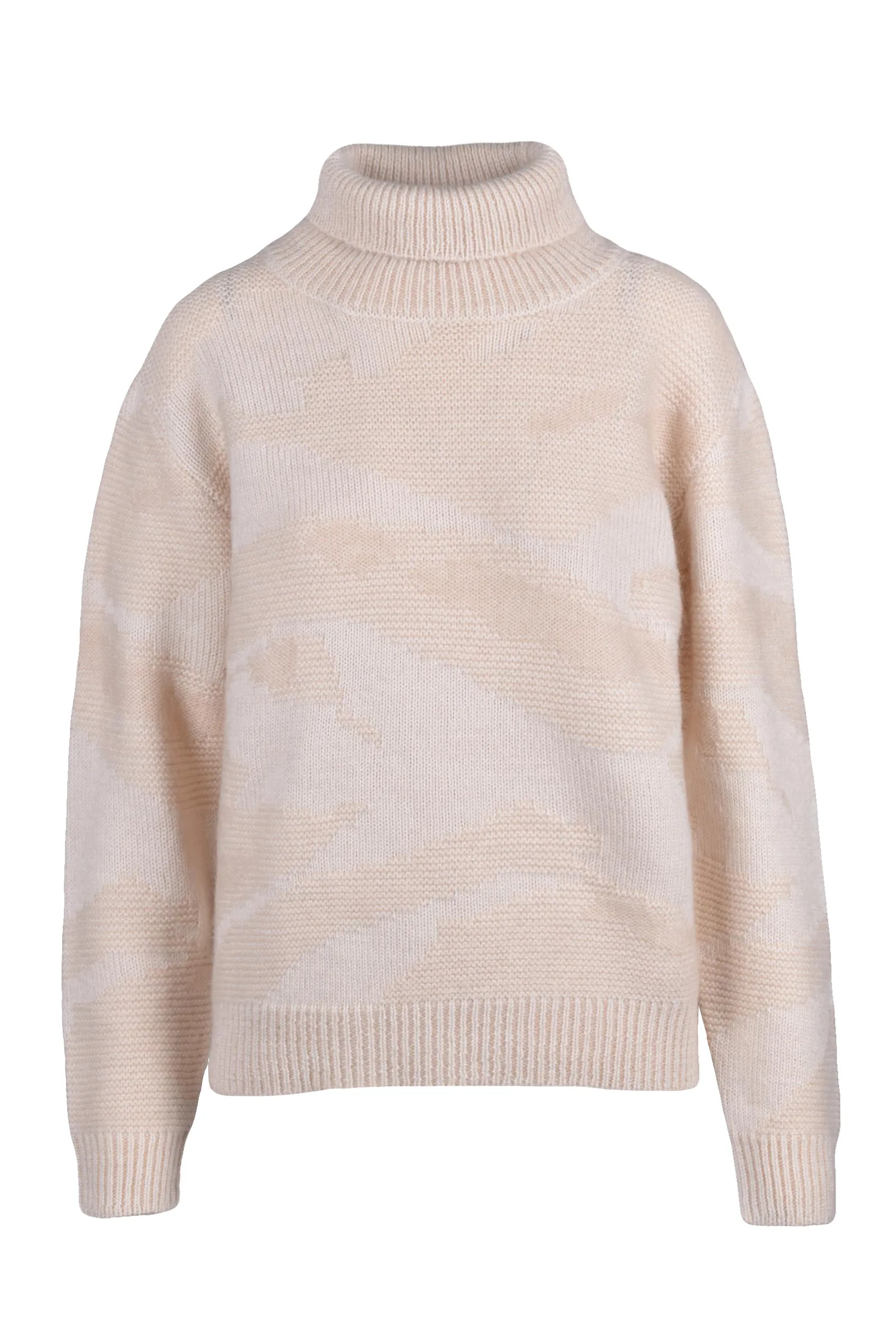 Maglione Collo Alto Bianco