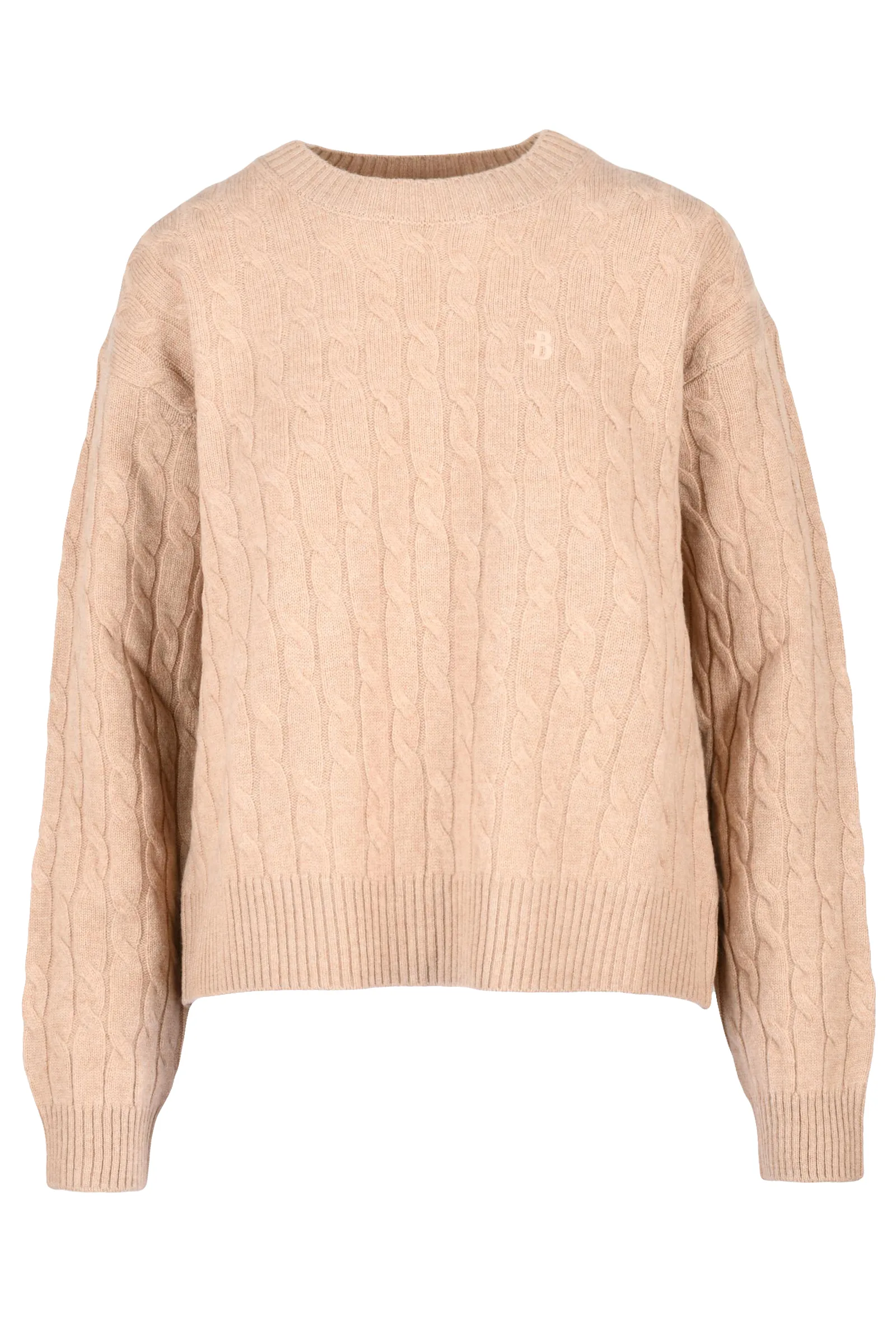 Maglia Pullover Girocollo Beige