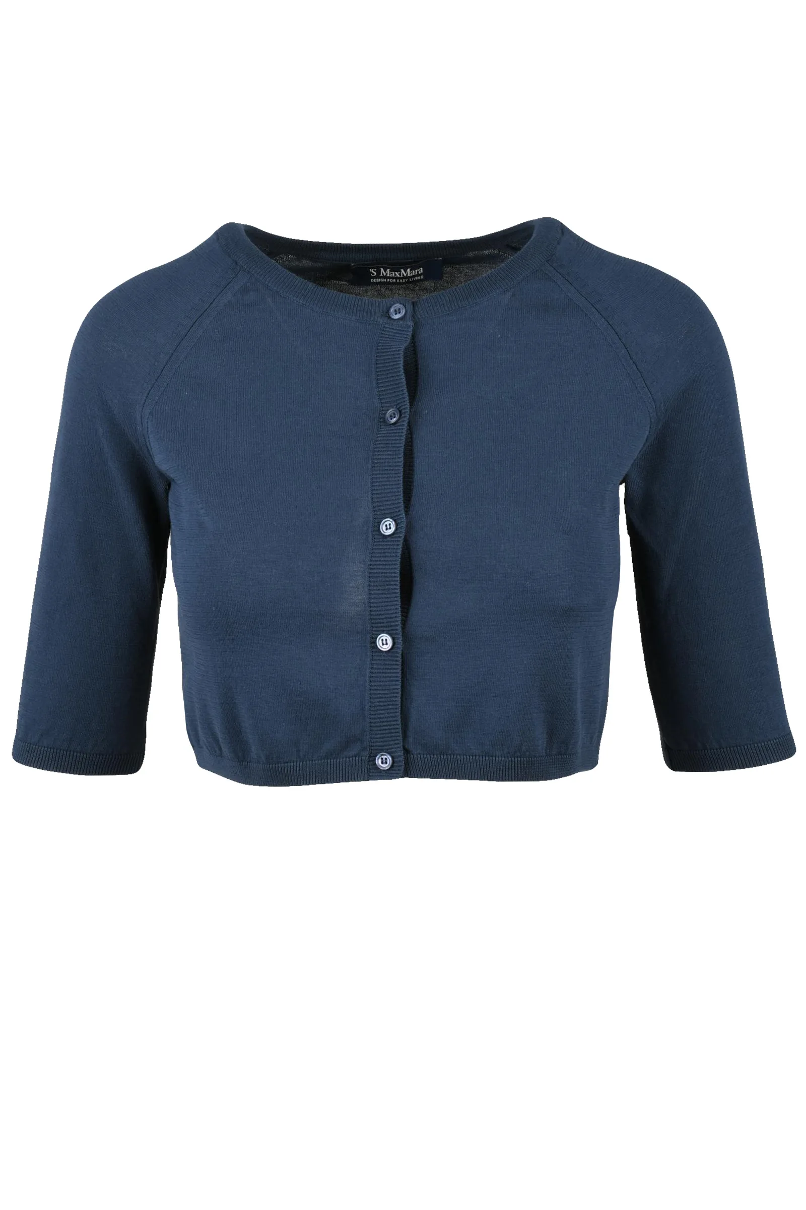 S Max Mara Cardigan Corto Blu