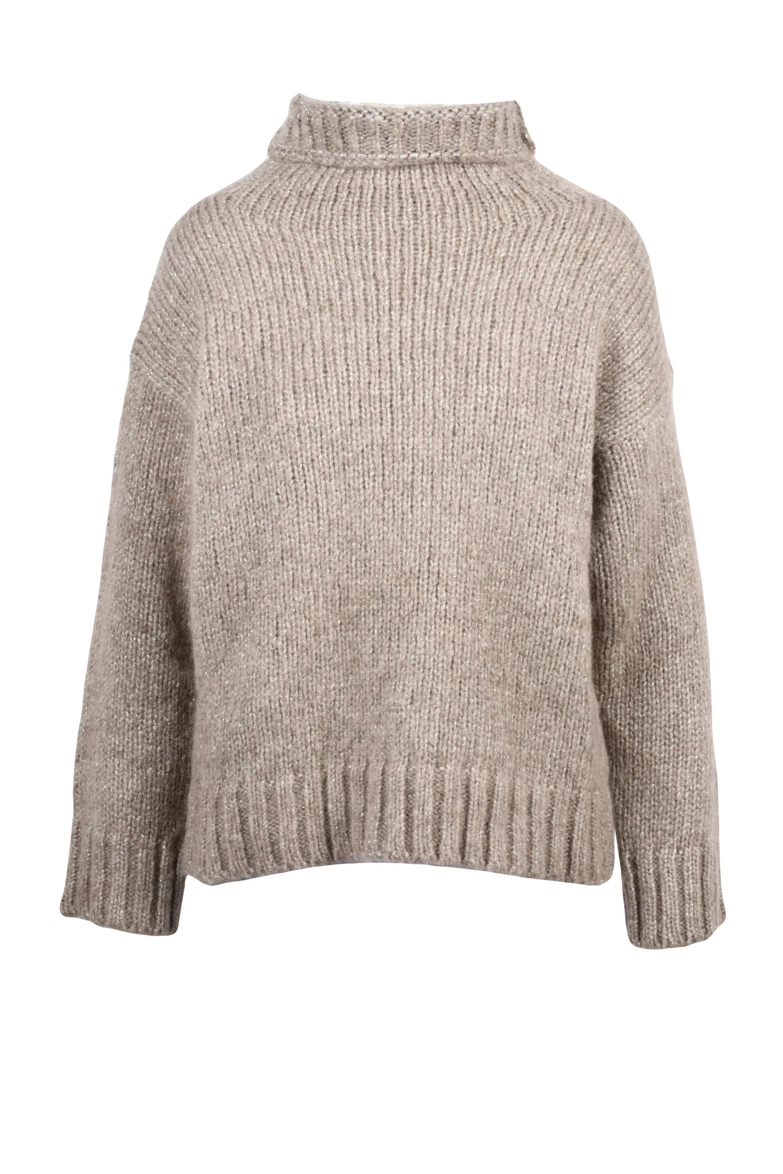 Maglione collo alto Beige