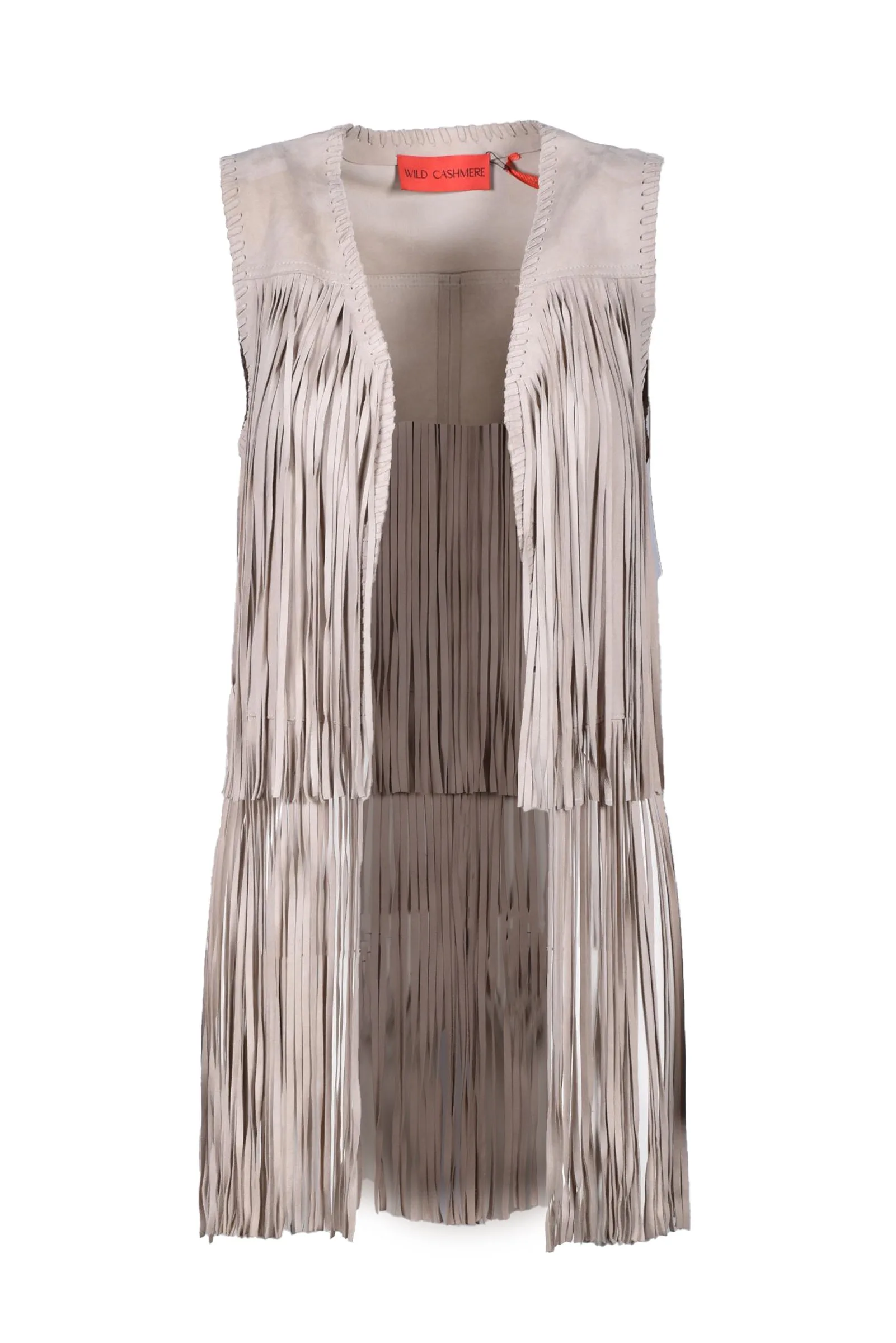 Gilet Pelle Beige