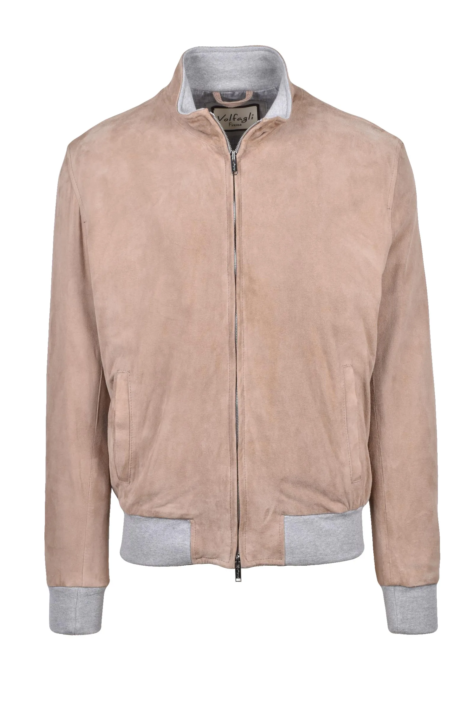 Giubbotto in Suede Beige