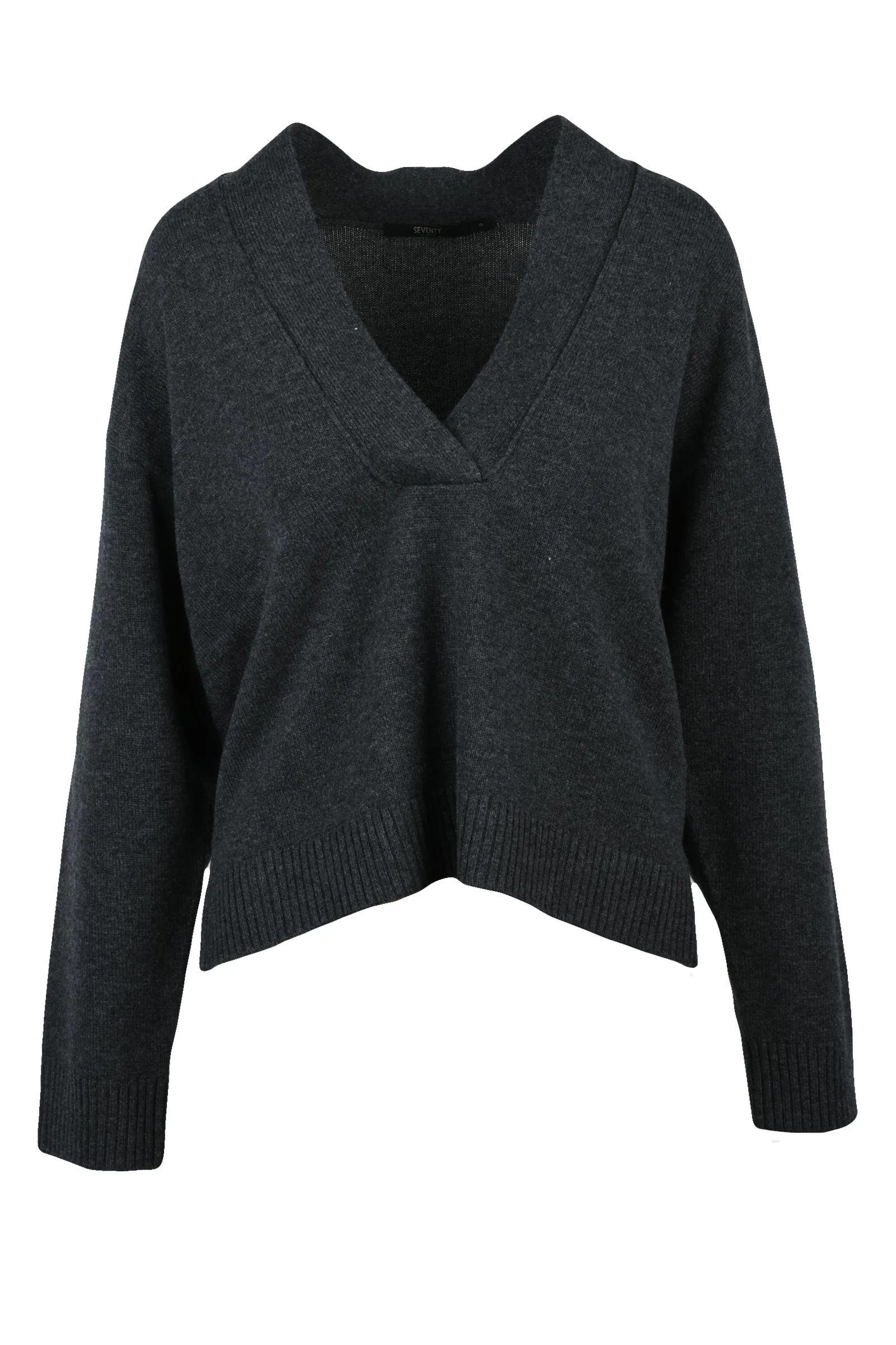 Maglia a V Grigio