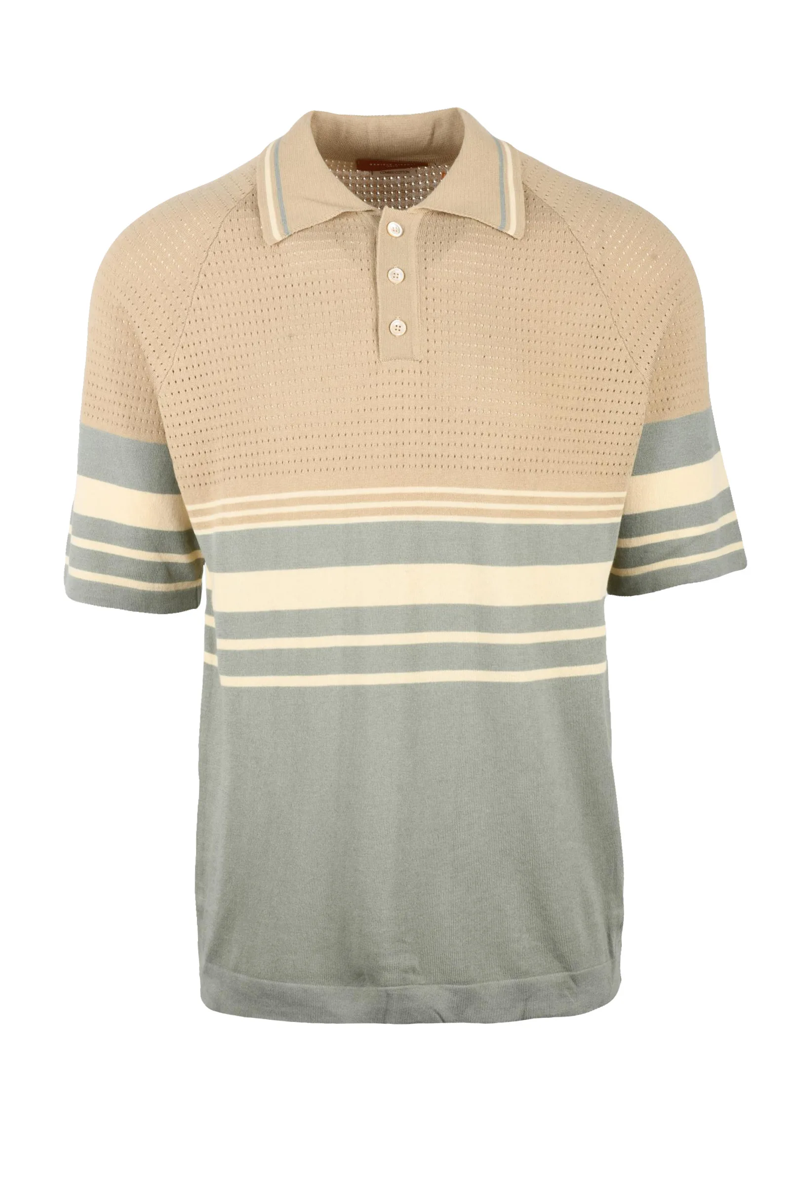 Polo in Maglia Beige