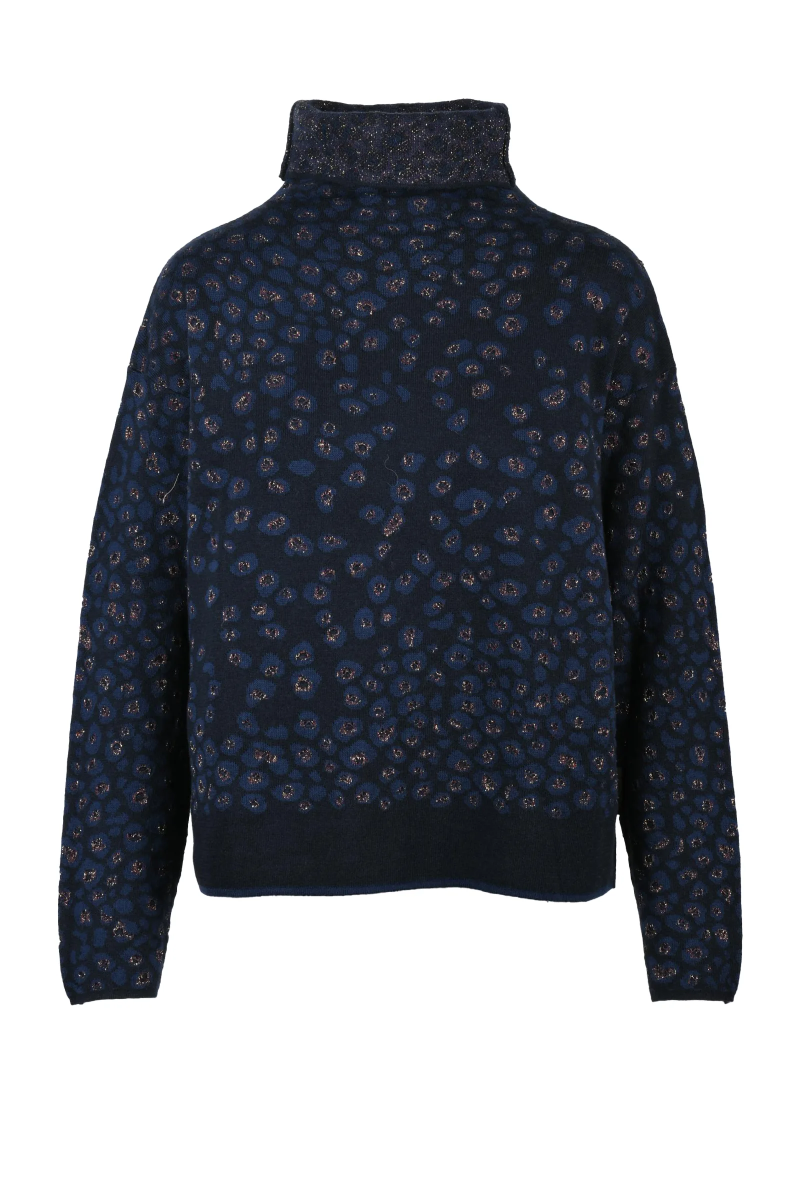 Maglia Collo Alto Blu