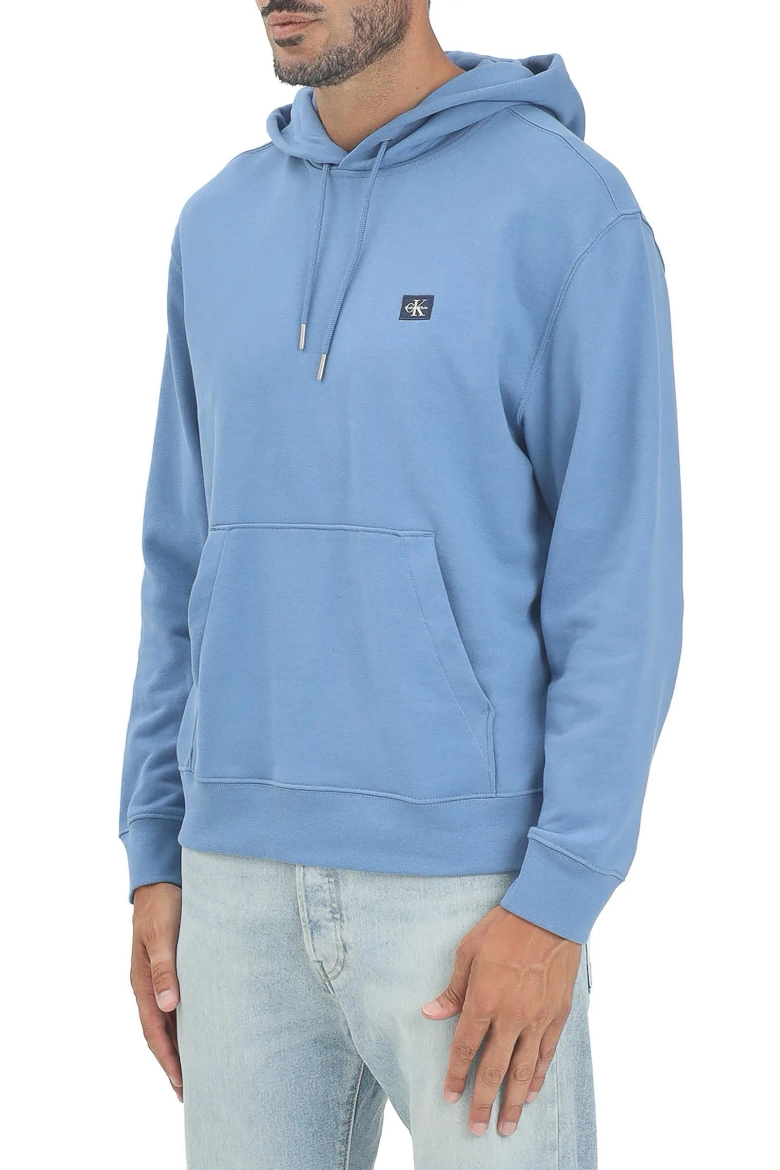 Felpa con Cappuccio Azzurro
