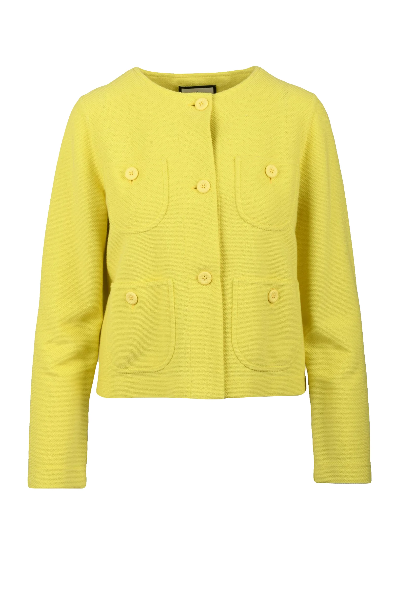 Giacca Girocollo Giallo