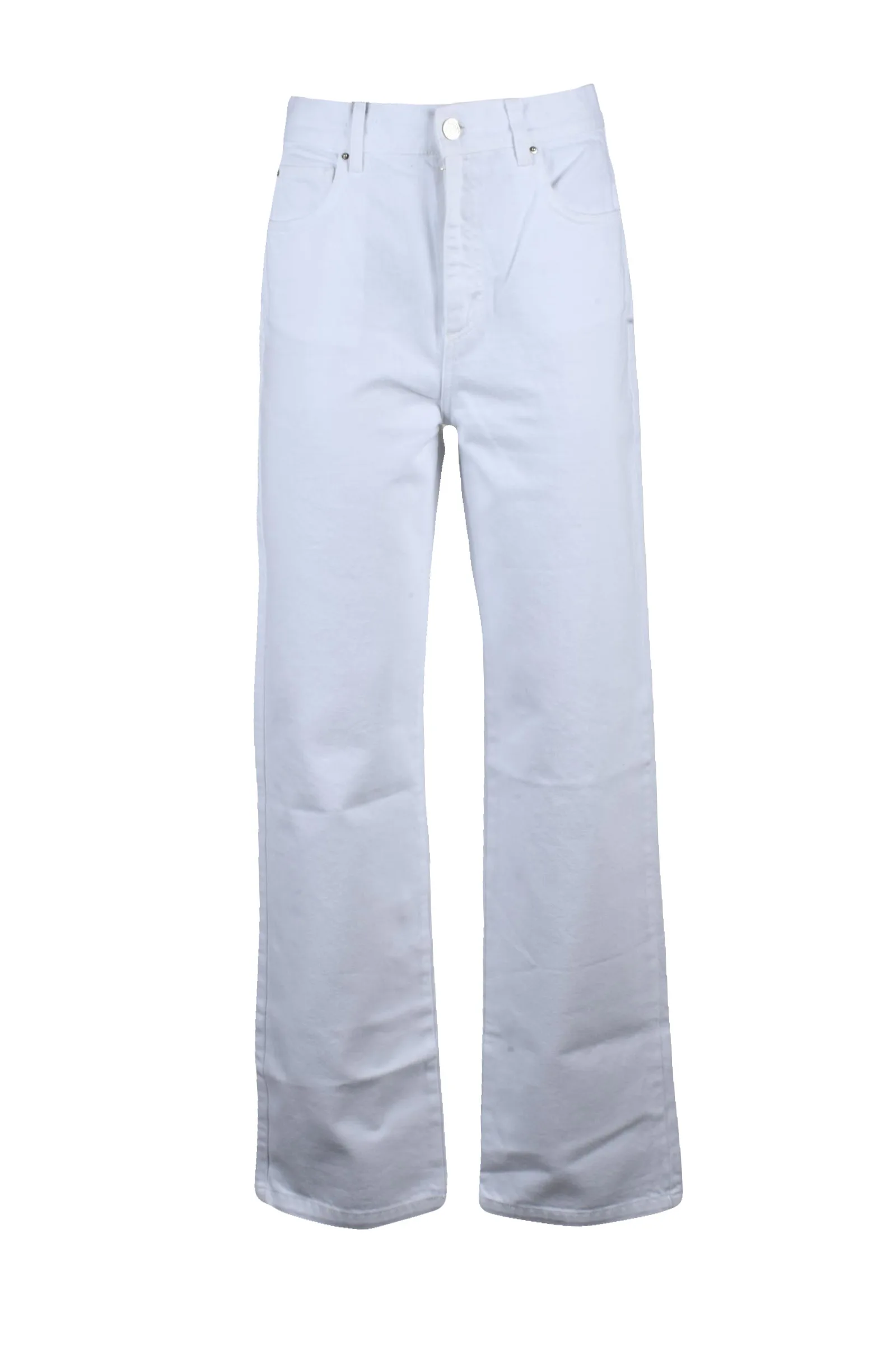 Jeans Bianco Gamba Dritta