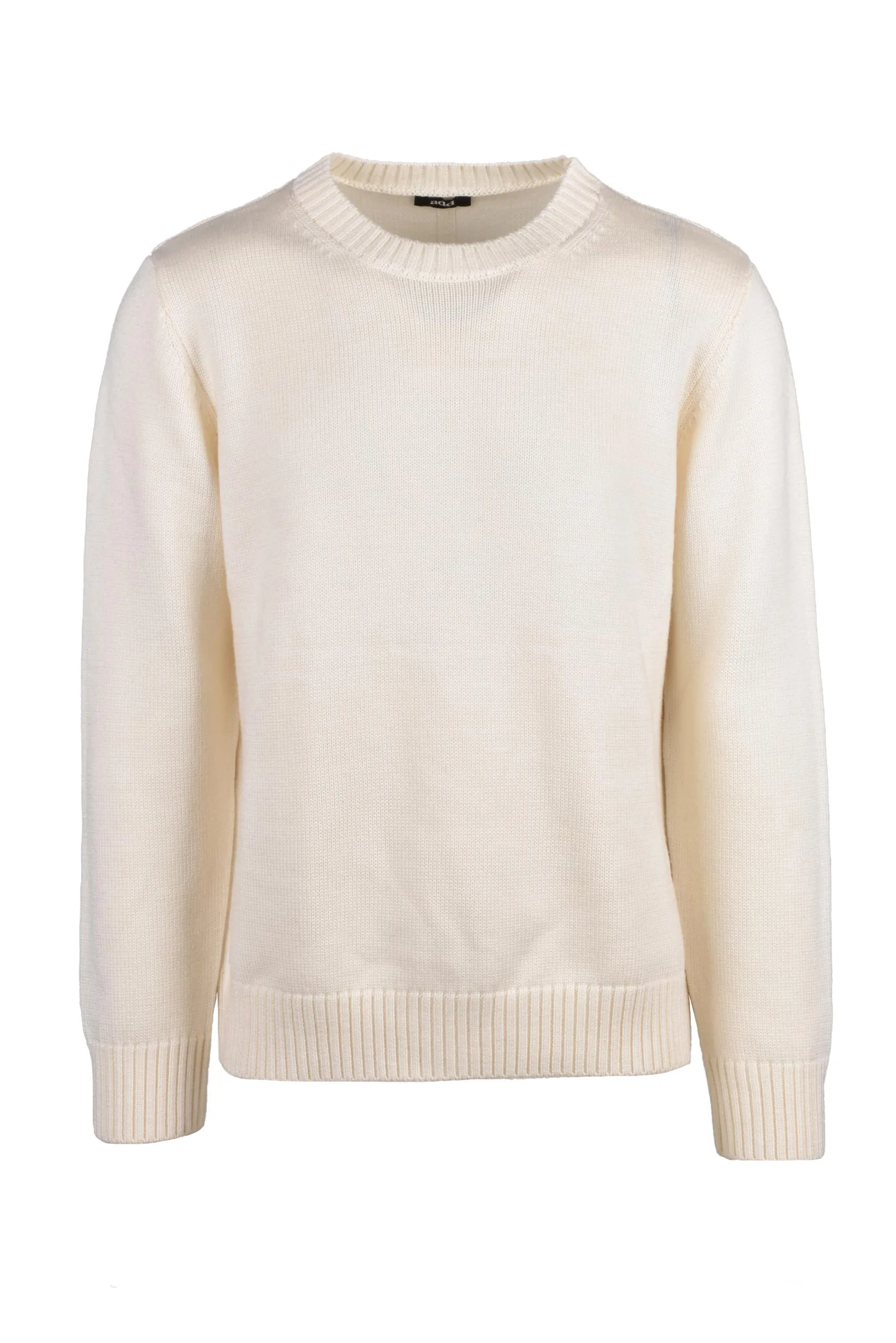 Maglione Girocollo Uomo Bianco