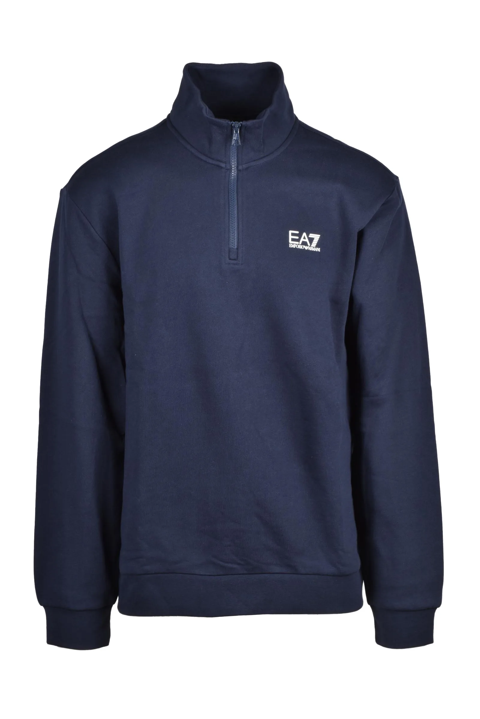 Felpa con Zip Blu
