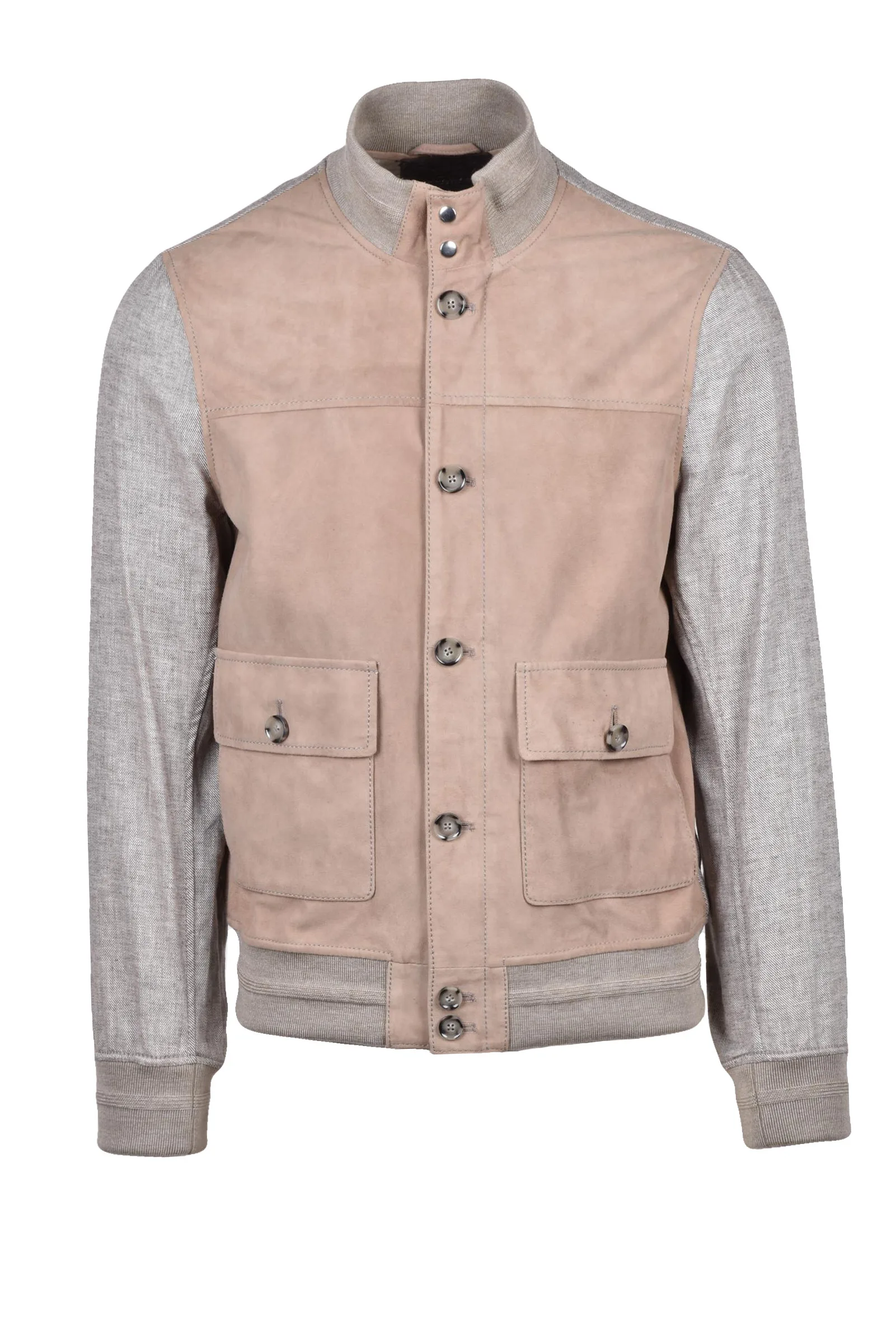 Giacca in Suede Beige