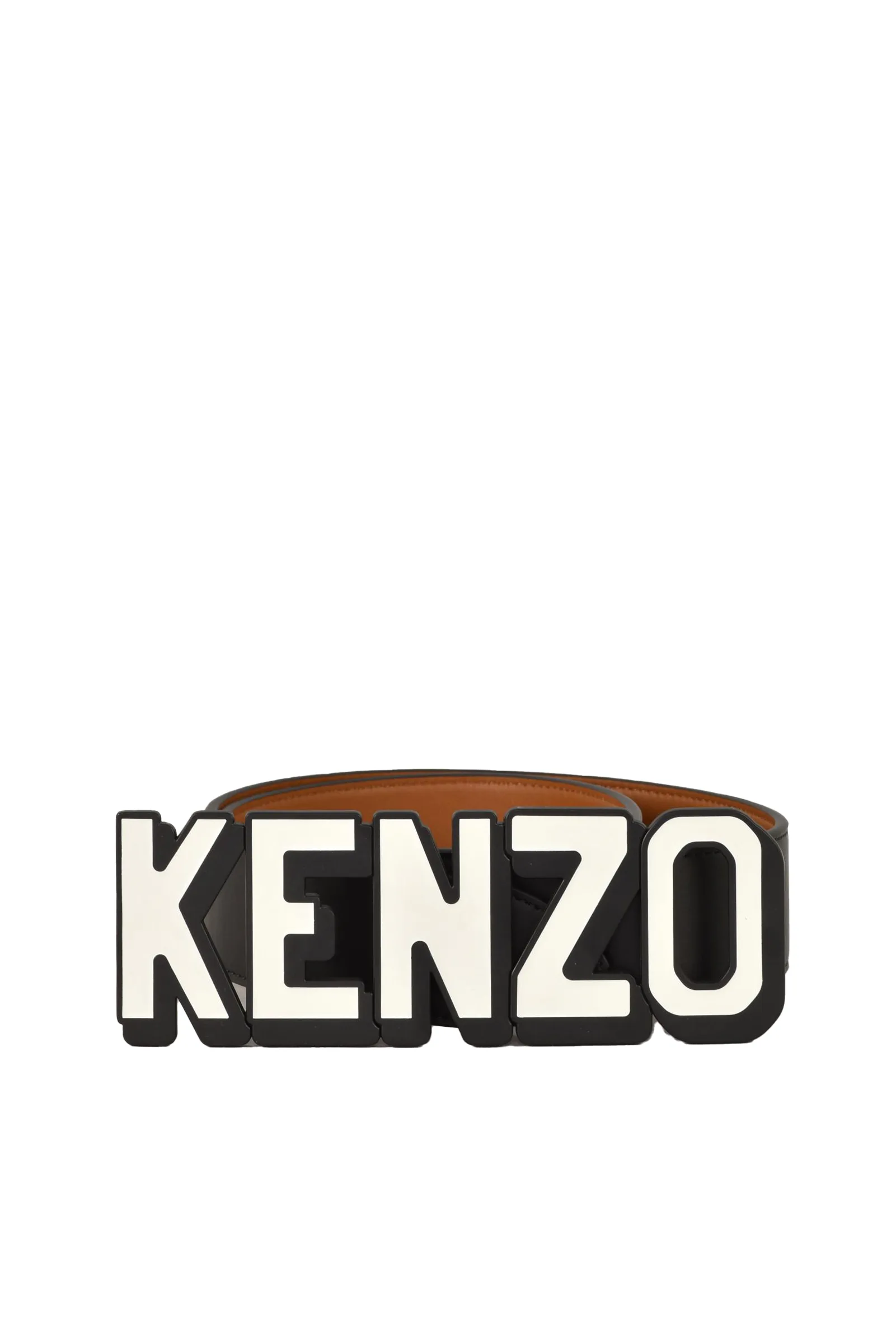 Kenzo Cintura in Pelle Nero